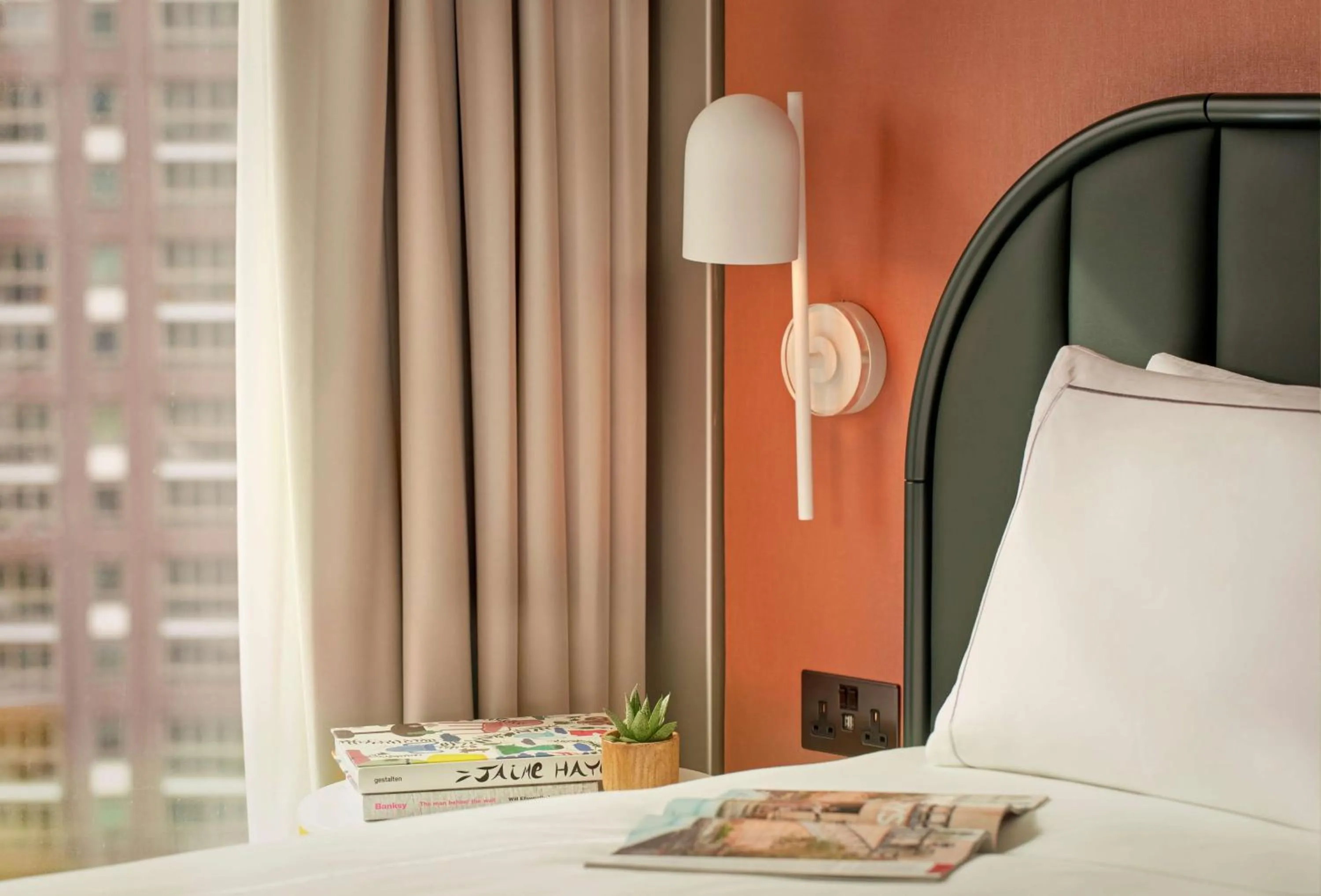 Bedroom, Bed in art'otel London Battersea Power Station, Powered by Radisson Hotels