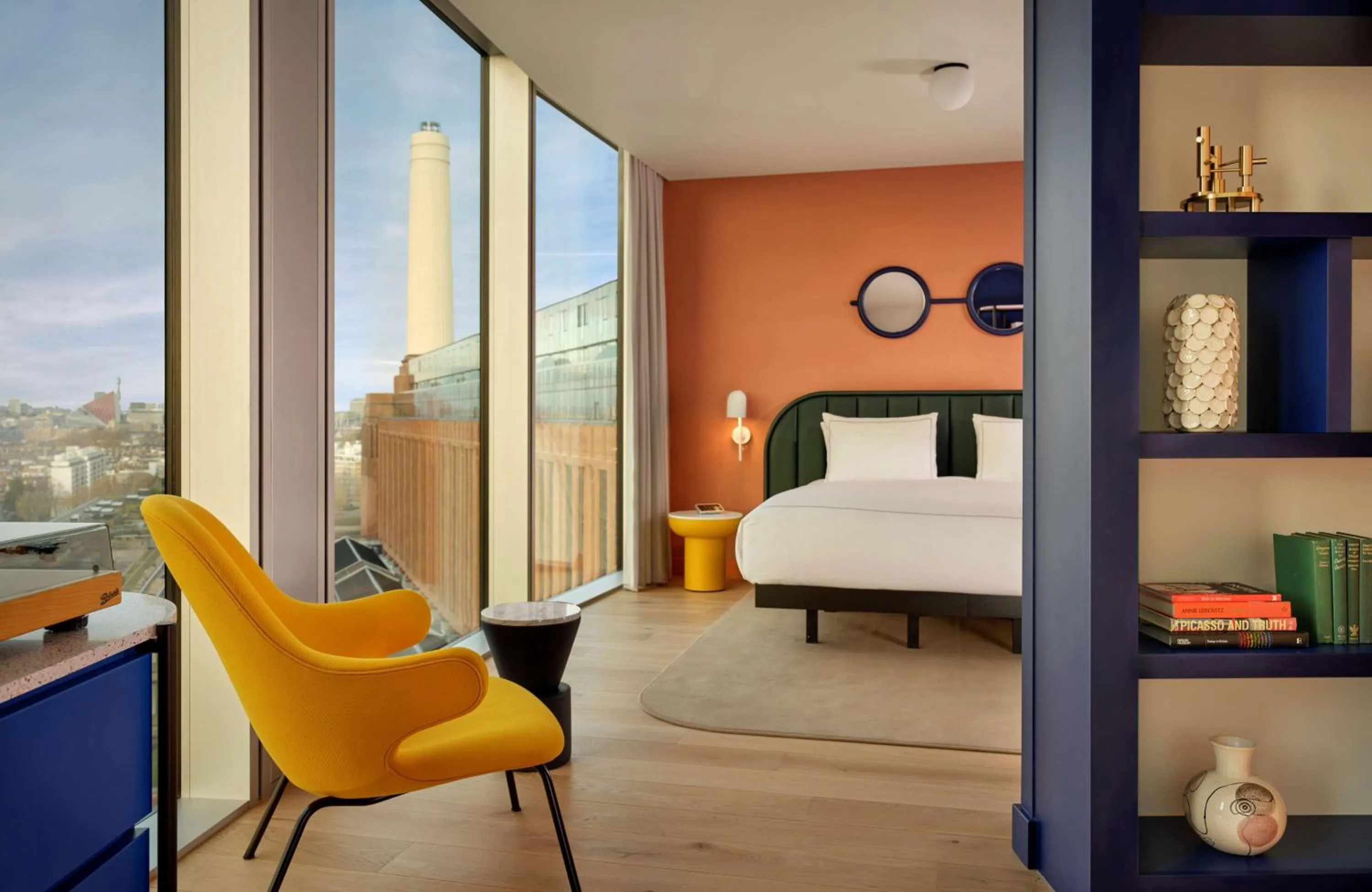 Photo of the whole room, Bed in art'otel London Battersea Power Station, Powered by Radisson Hotels