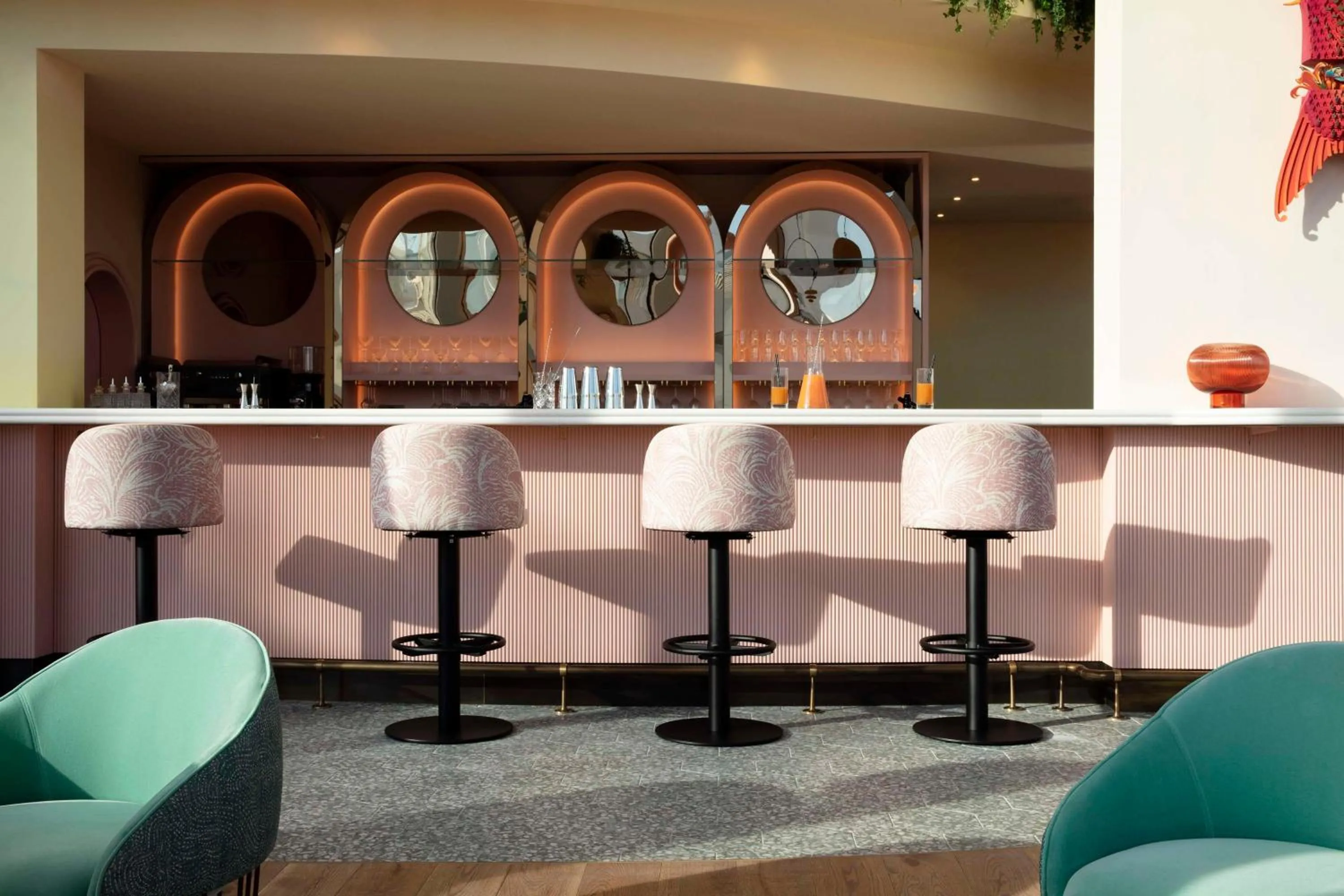 Lounge or bar in art'otel London Battersea Power Station, Powered by Radisson Hotels