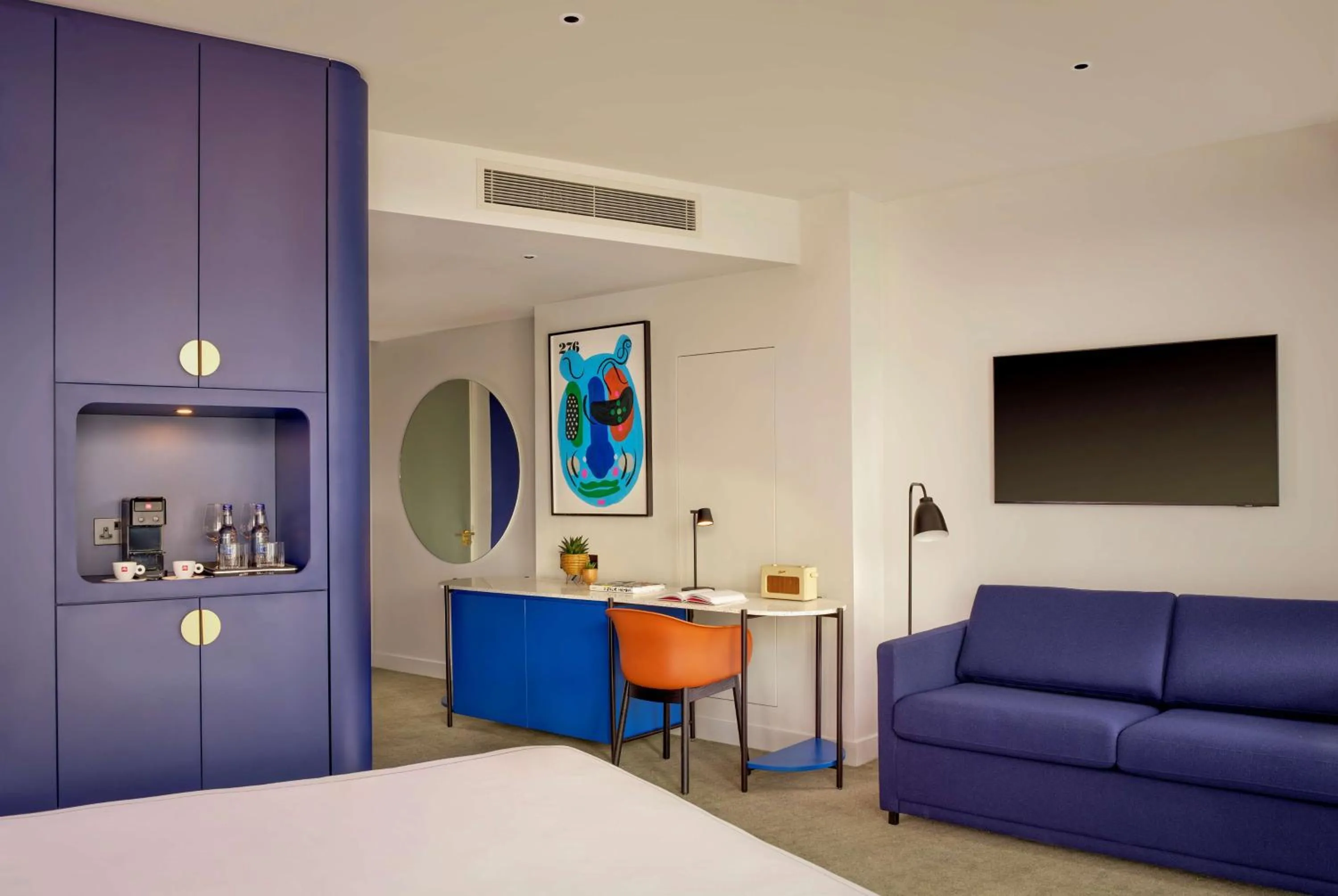 Photo of the whole room, Bed in art'otel London Battersea Power Station, Powered by Radisson Hotels