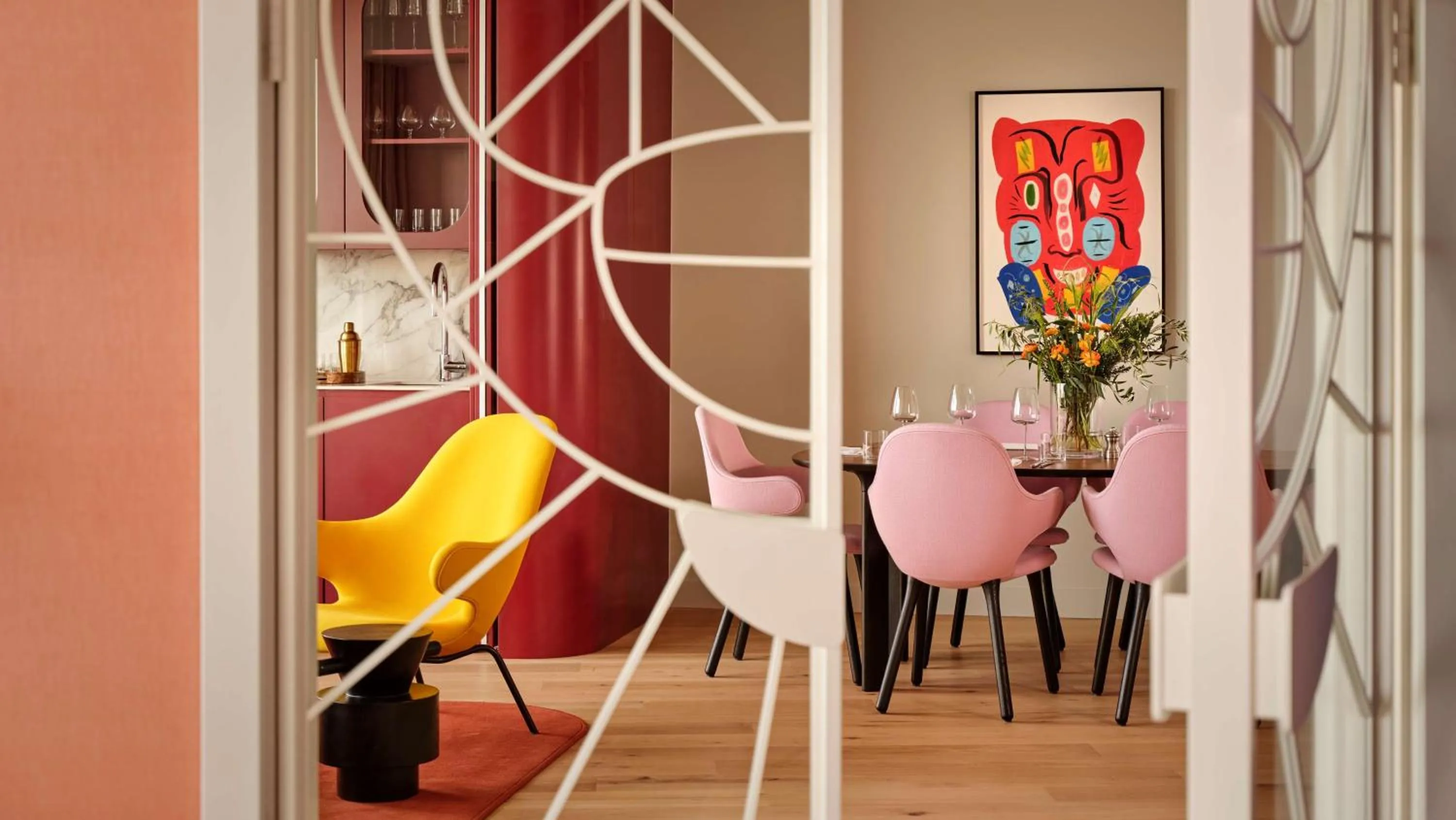 Photo of the whole room in art'otel London Battersea Power Station, Powered by Radisson Hotels