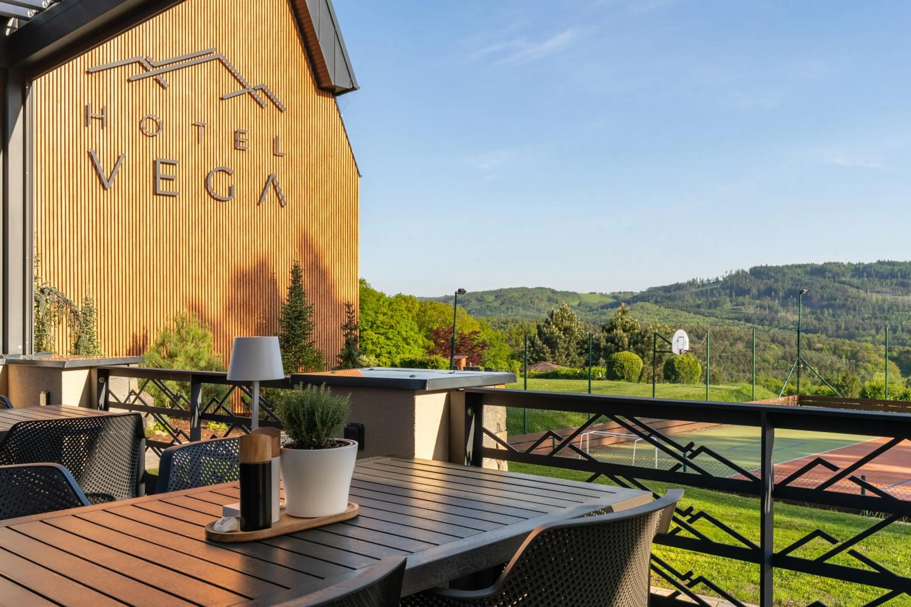 Balcony/Terrace in Hotel Vega Luhacovice