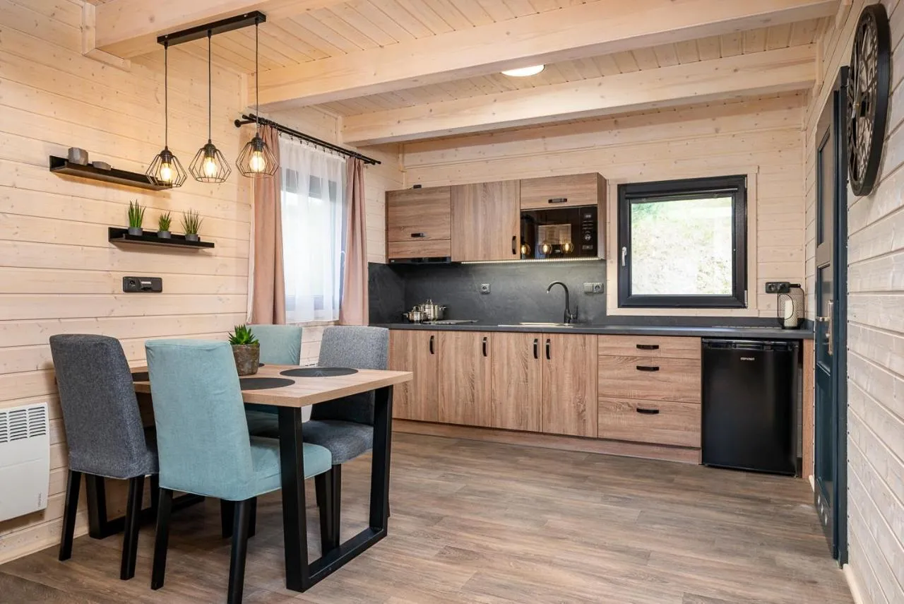 Kitchen or kitchenette in Hotel Vega Luhacovice