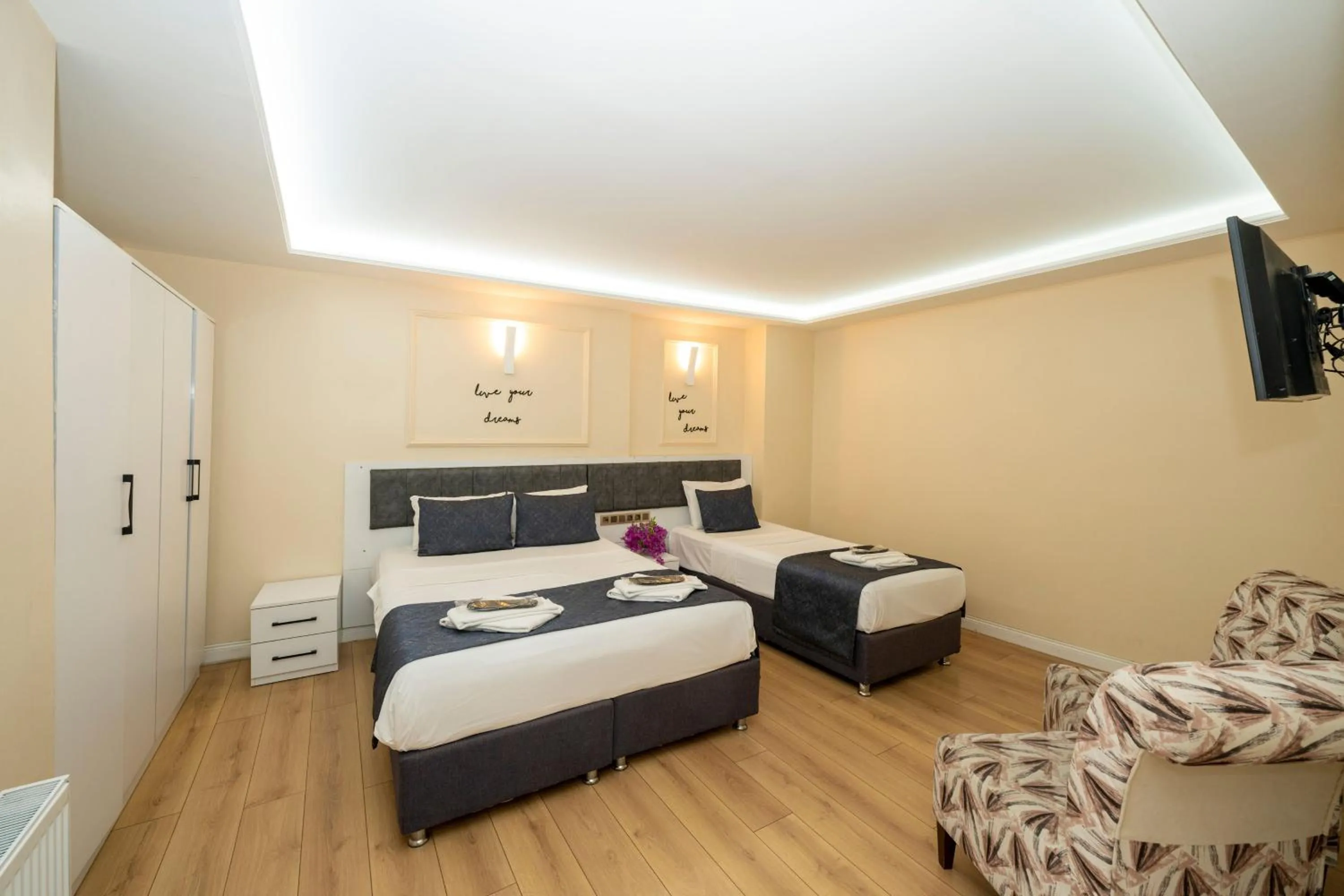 Bed in Luce Suites Taksim