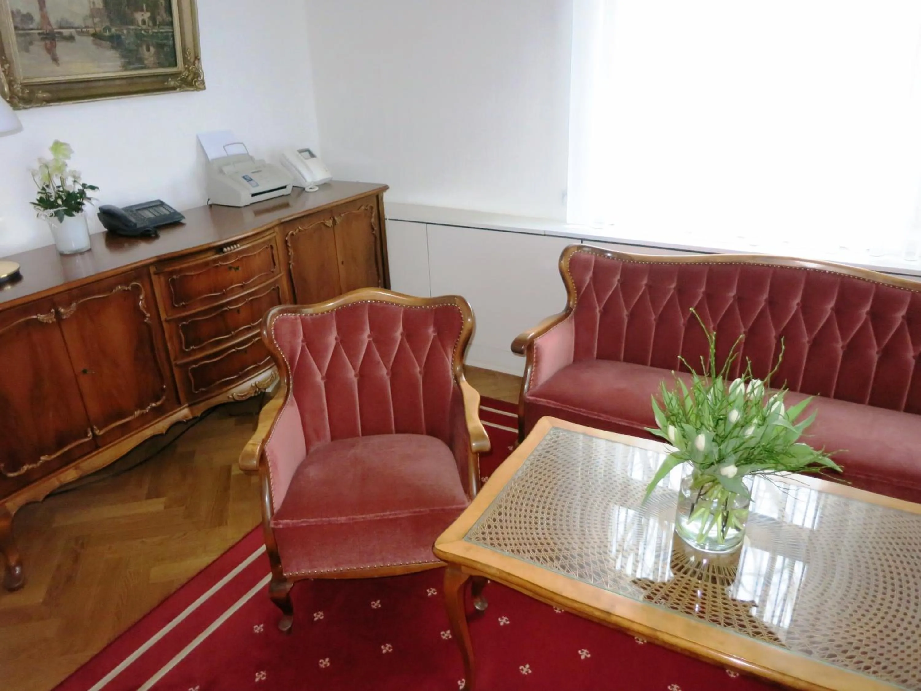 Living room in Gästehaus Leipzig