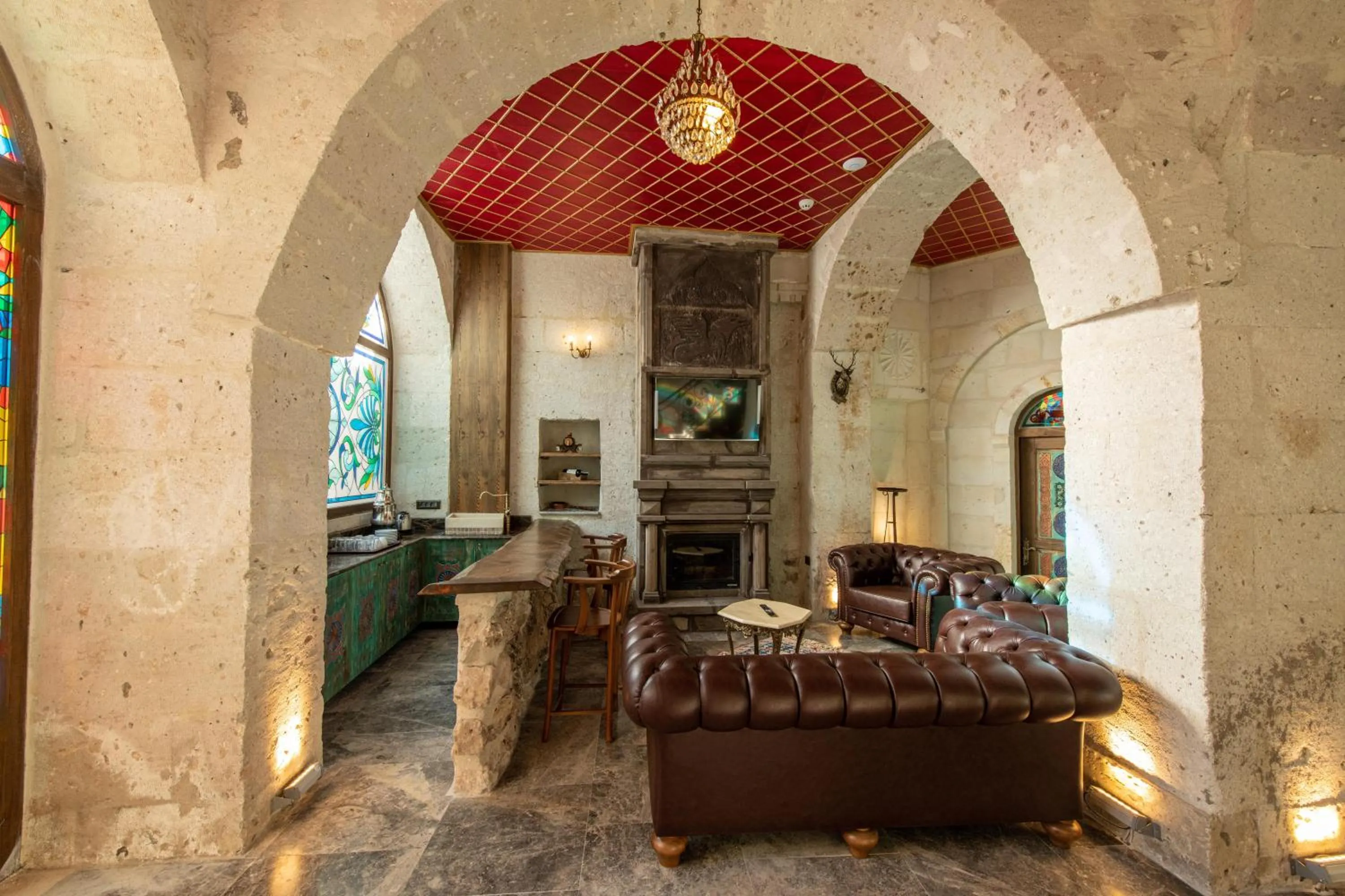 Lobby or reception in Foremanson Cave Hotel