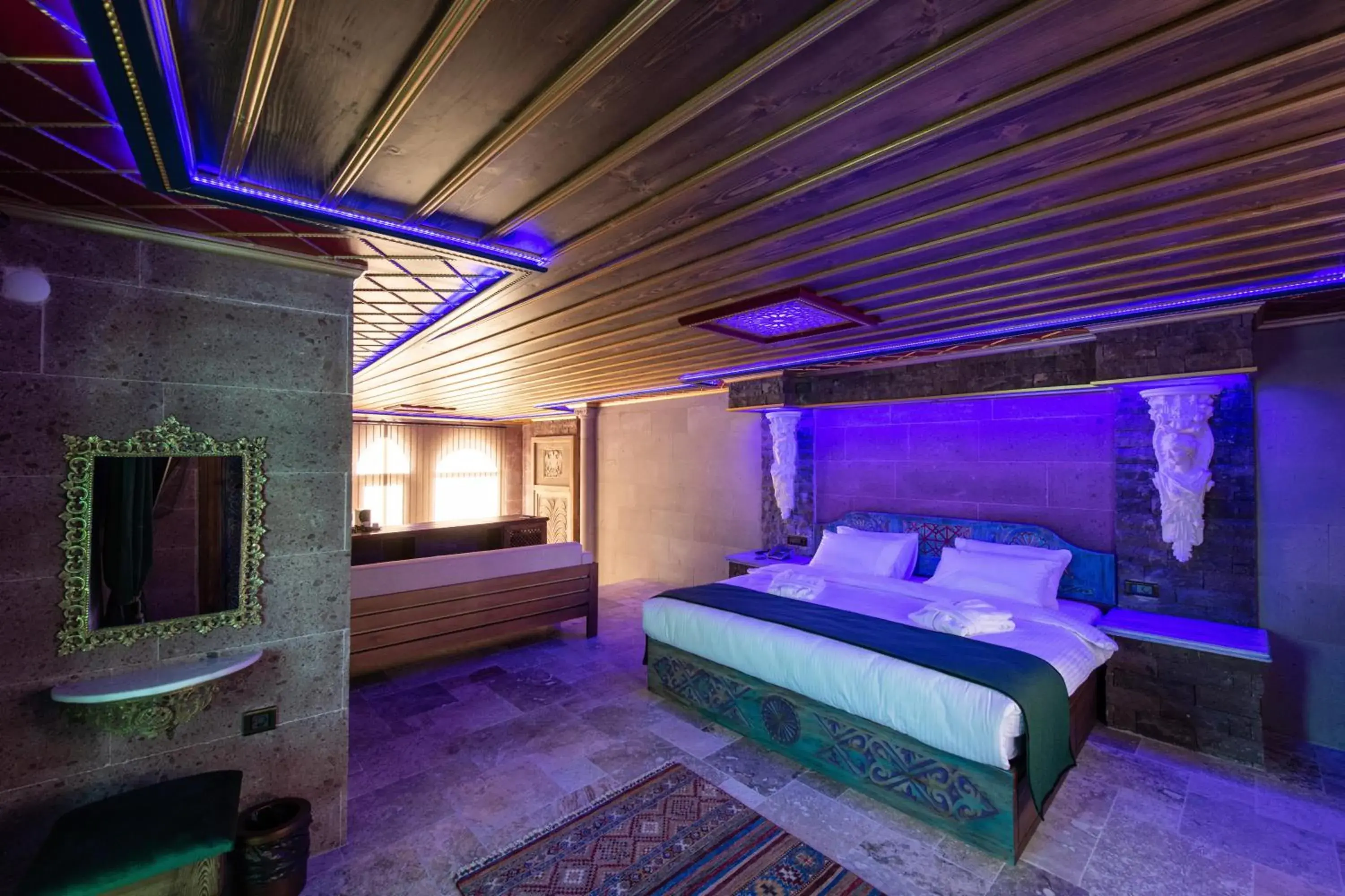 Bed in Foremanson Cave Hotel Bed in Foremanson Cave Hotel