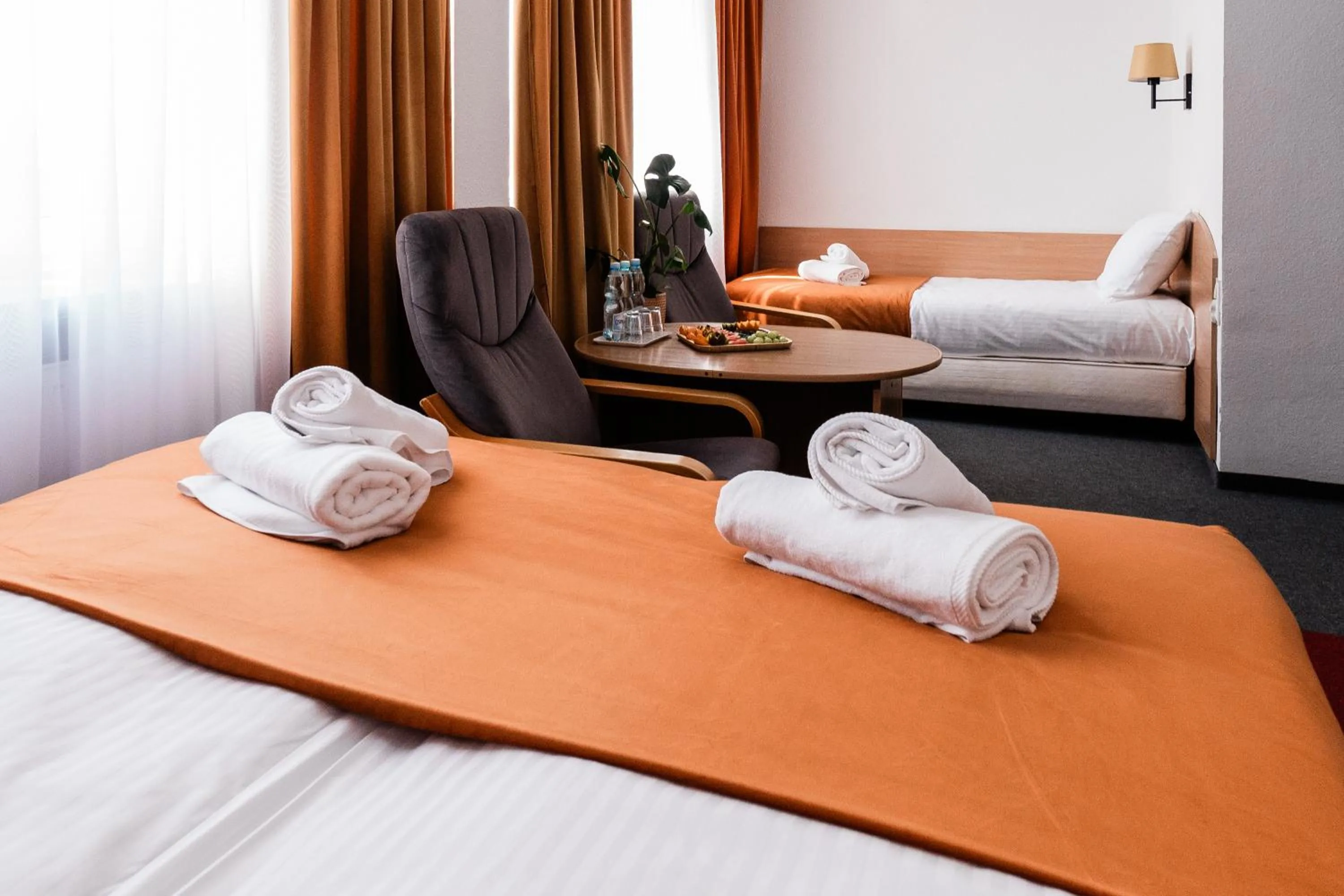 Bed in Hotel Wodnik