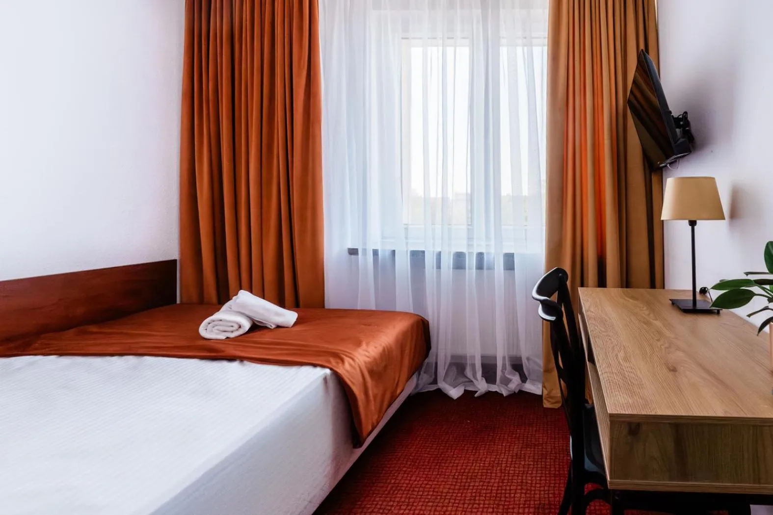 Bed in Hotel Wodnik