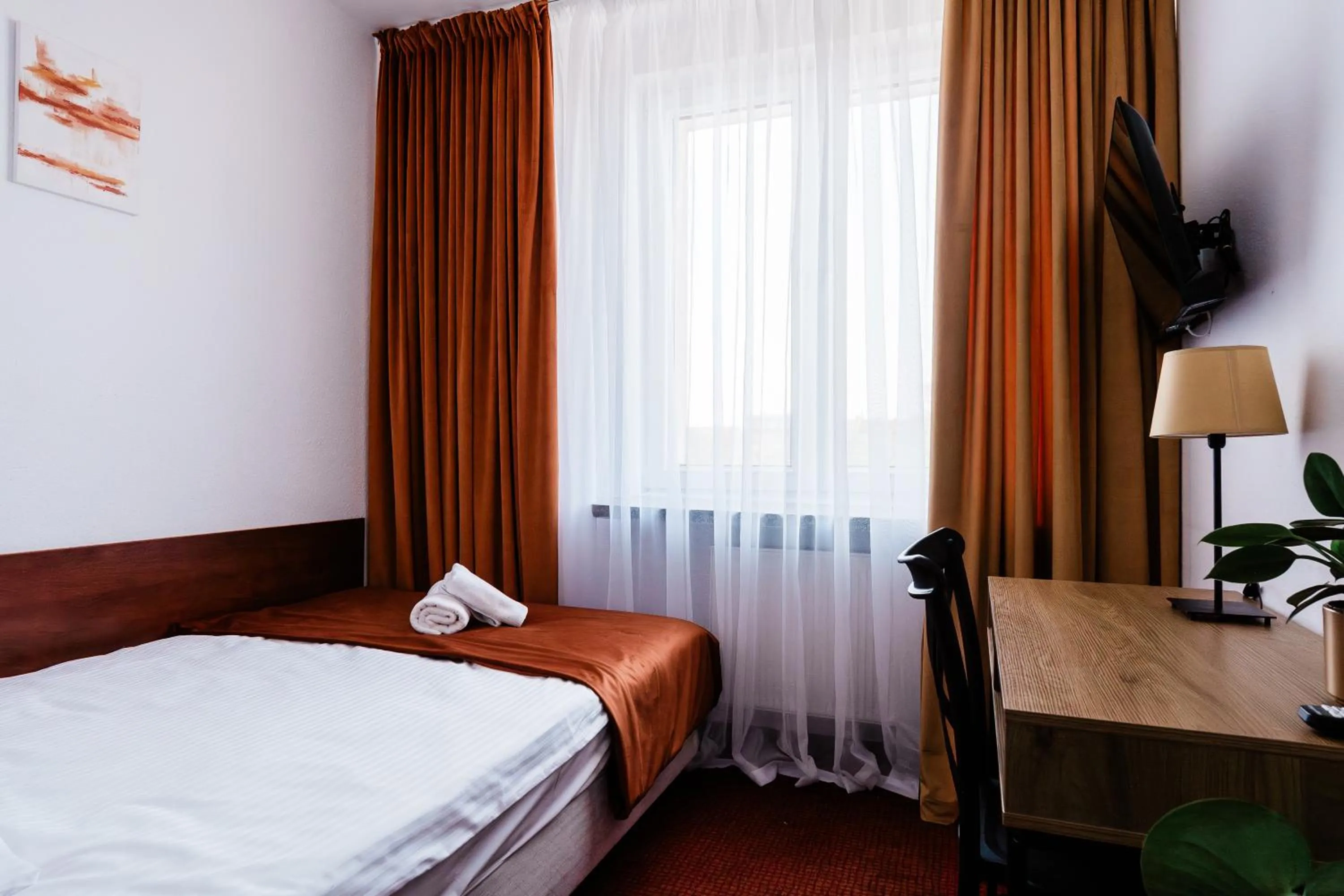 Bed in Hotel Wodnik
