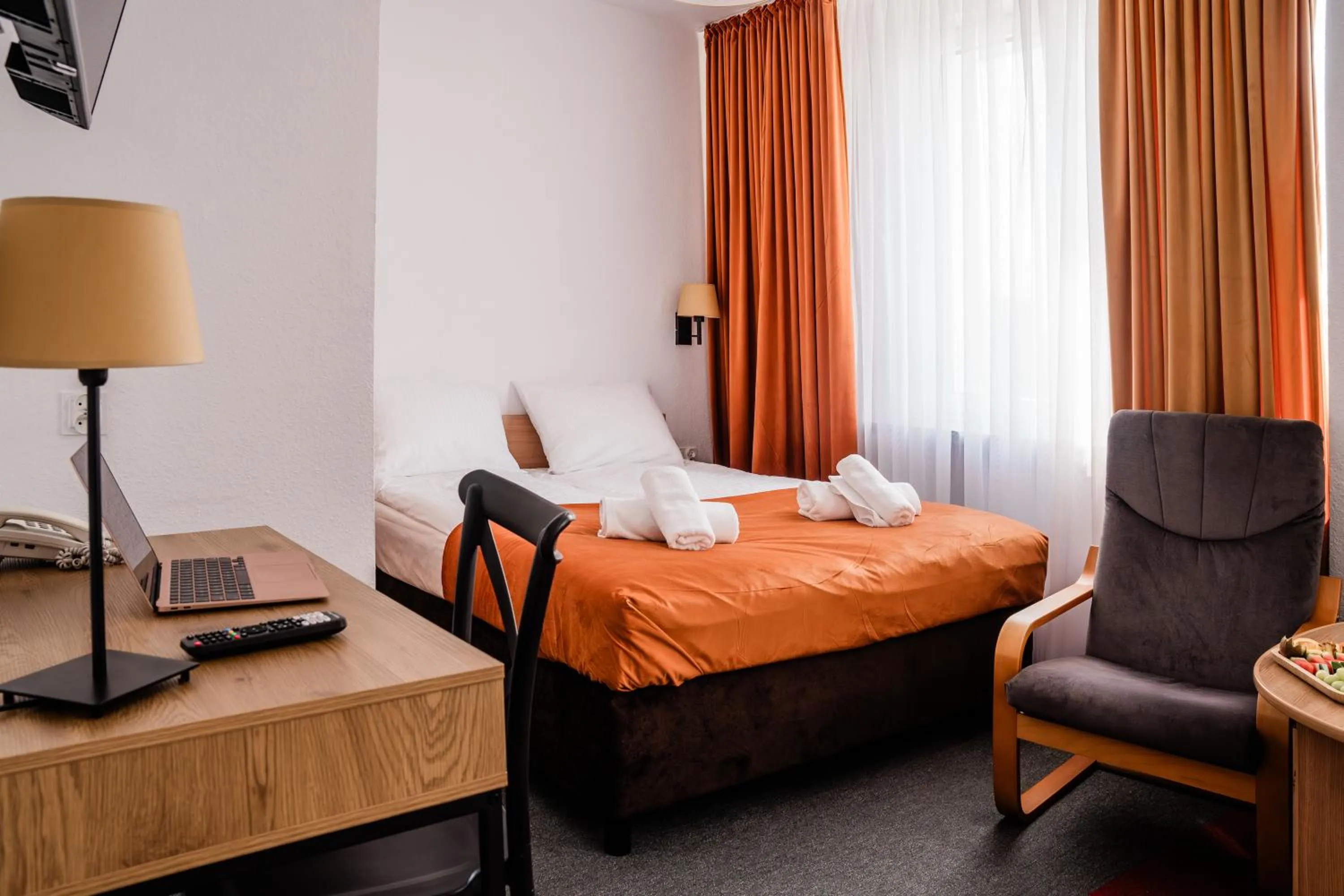Bed in Hotel Wodnik