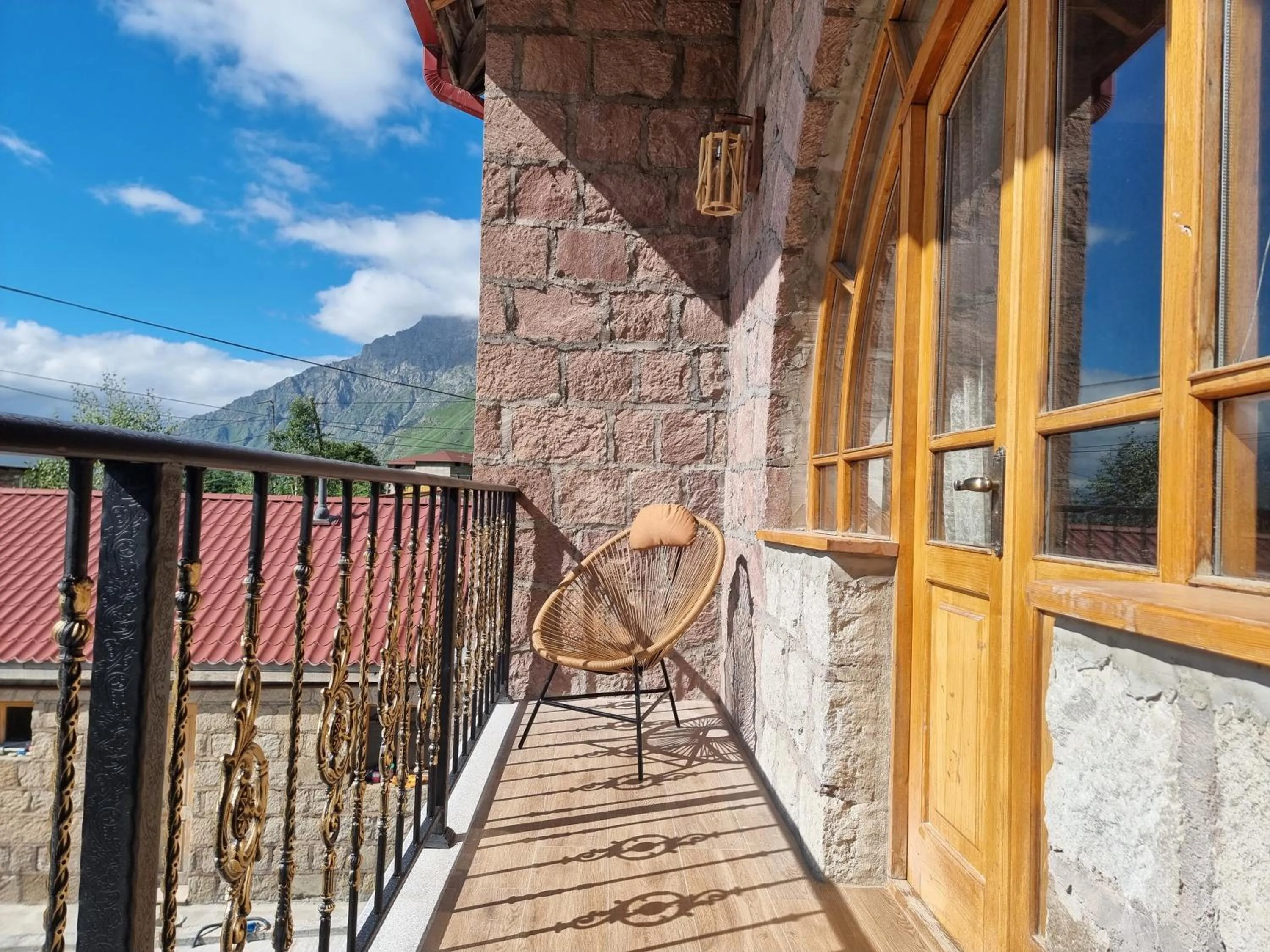 Mountain view, Balcony/Terrace in GRAF Kazbegi
