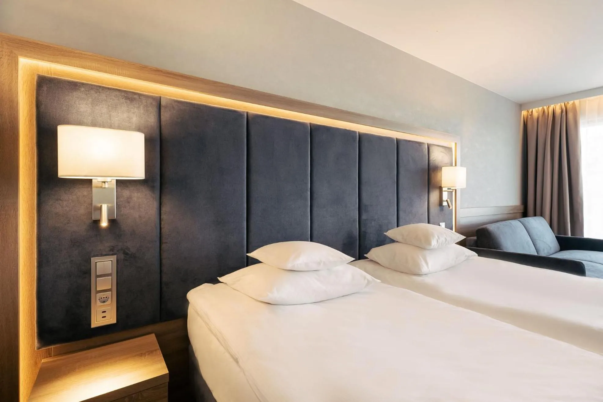 Bed in Hotel Senator