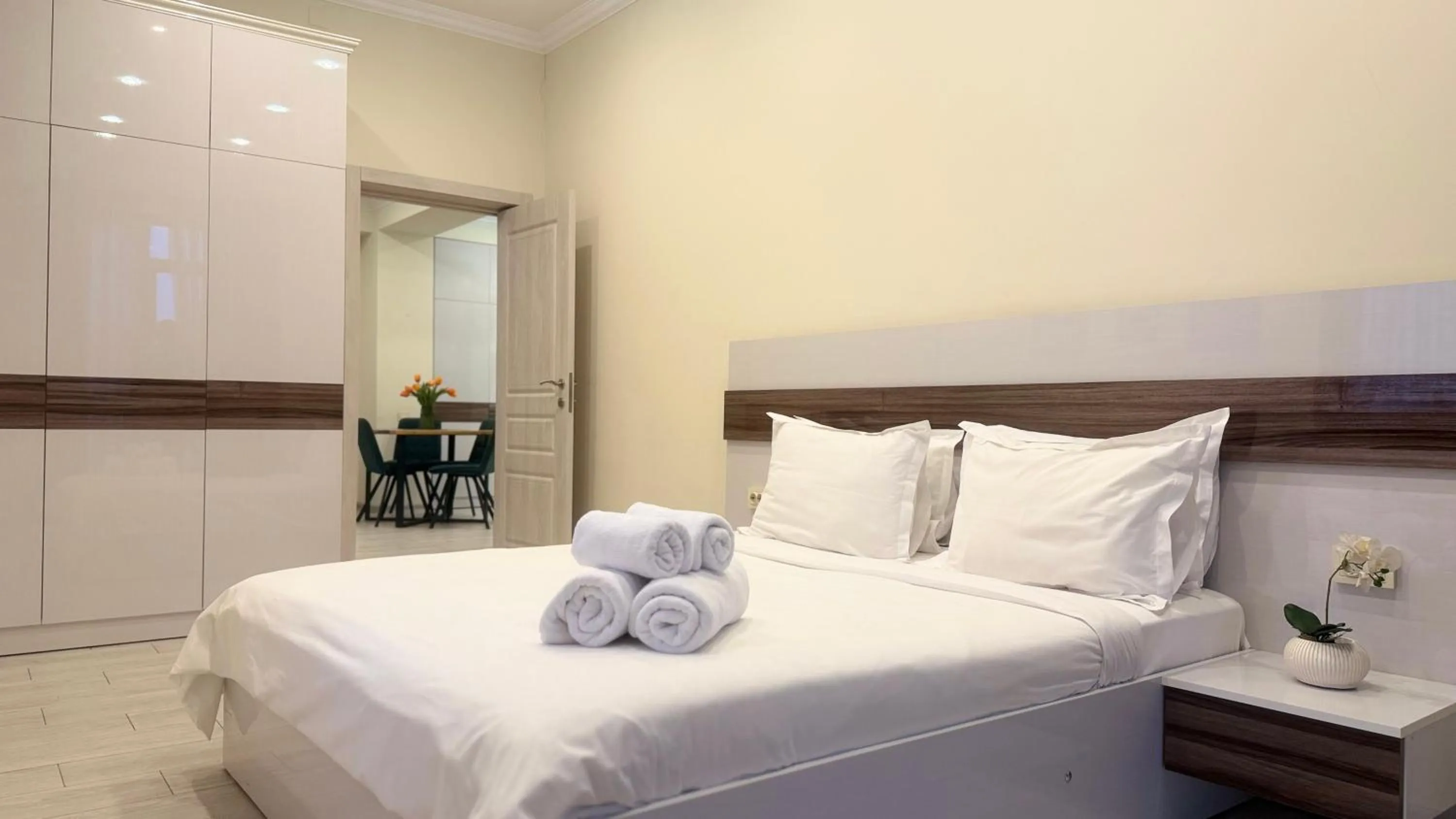 Bed in Sweet Home Apart-Hotel