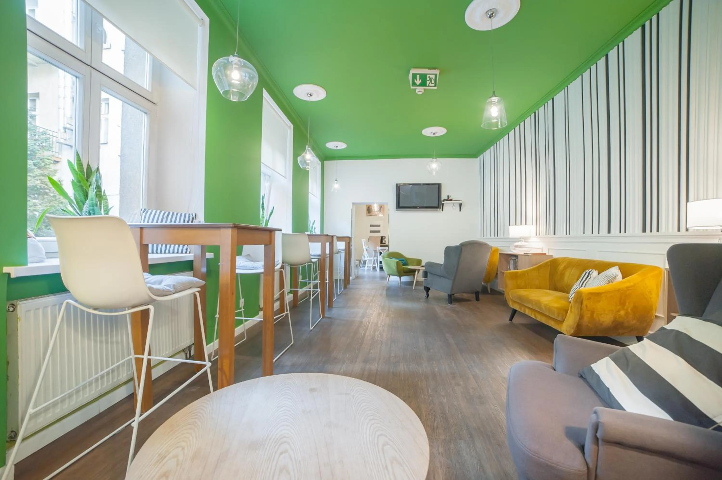 Seating area in Dizzy Daisy Hostel