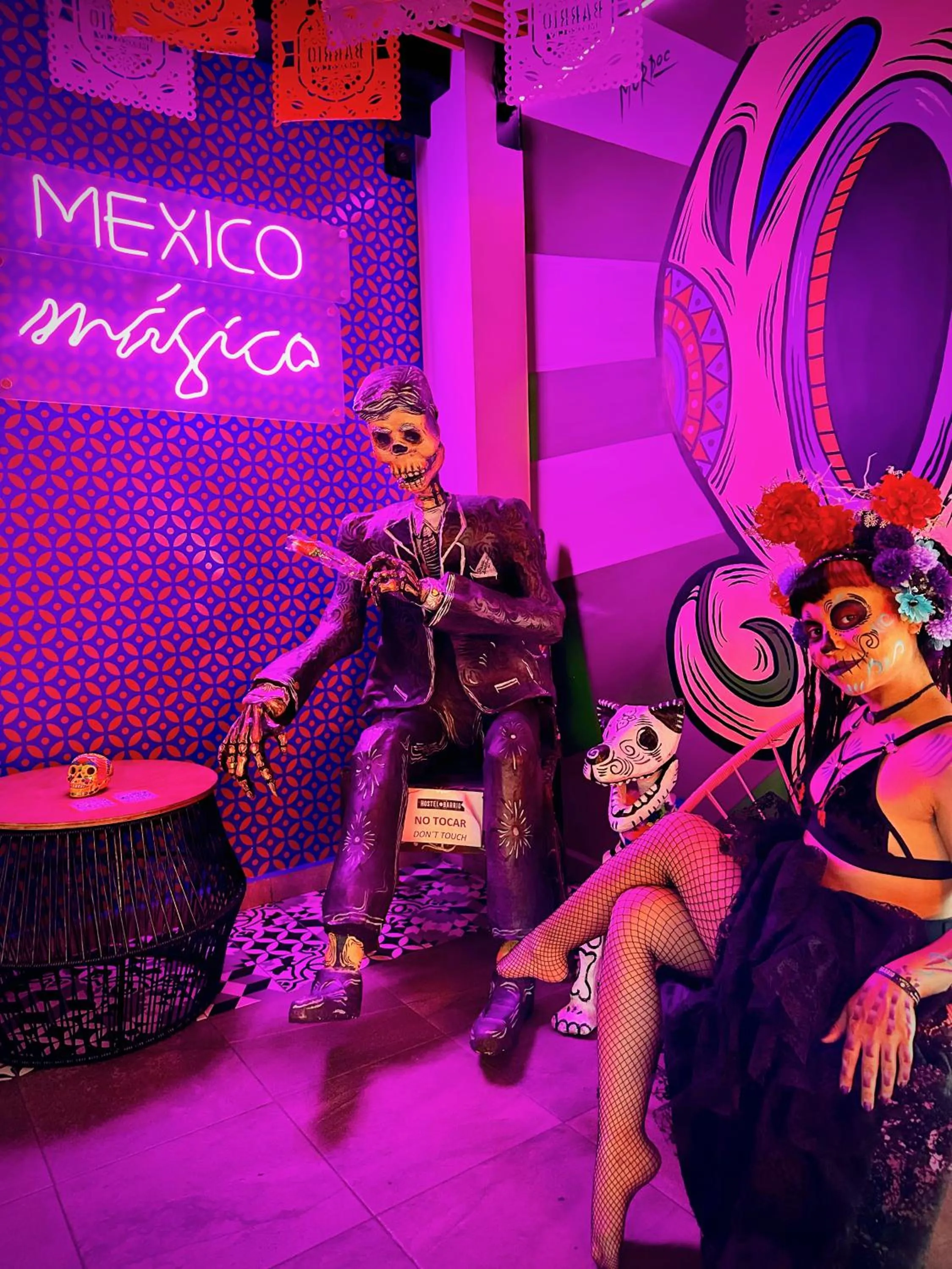 People in Barrio Downtown Mexico City Hostel