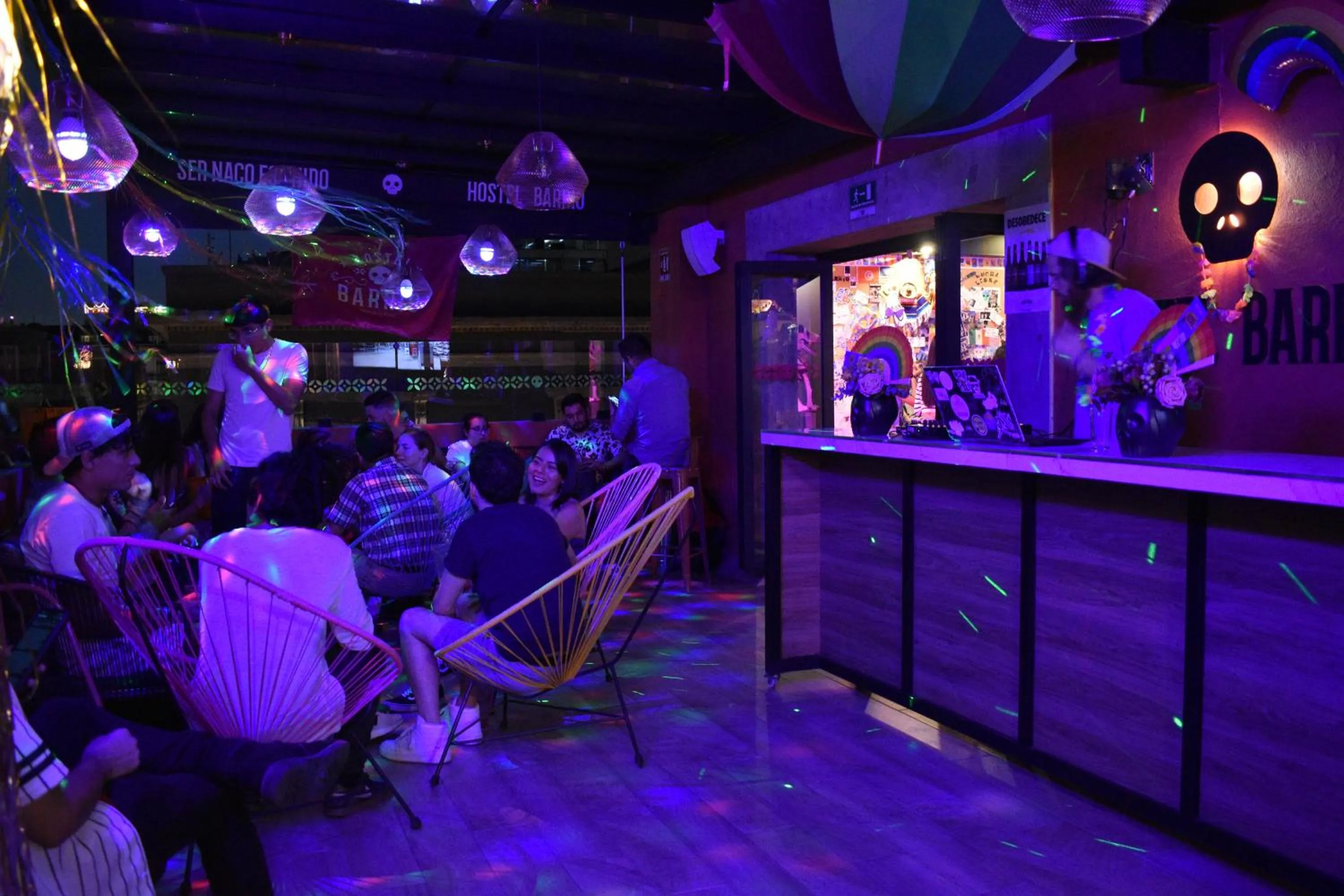 People in Barrio Downtown Mexico City Hostel