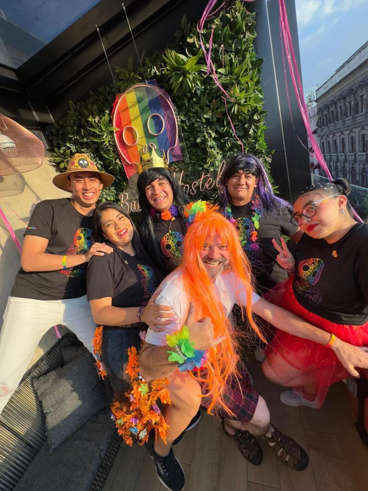 Balcony/Terrace in Barrio Downtown Mexico City Hostel