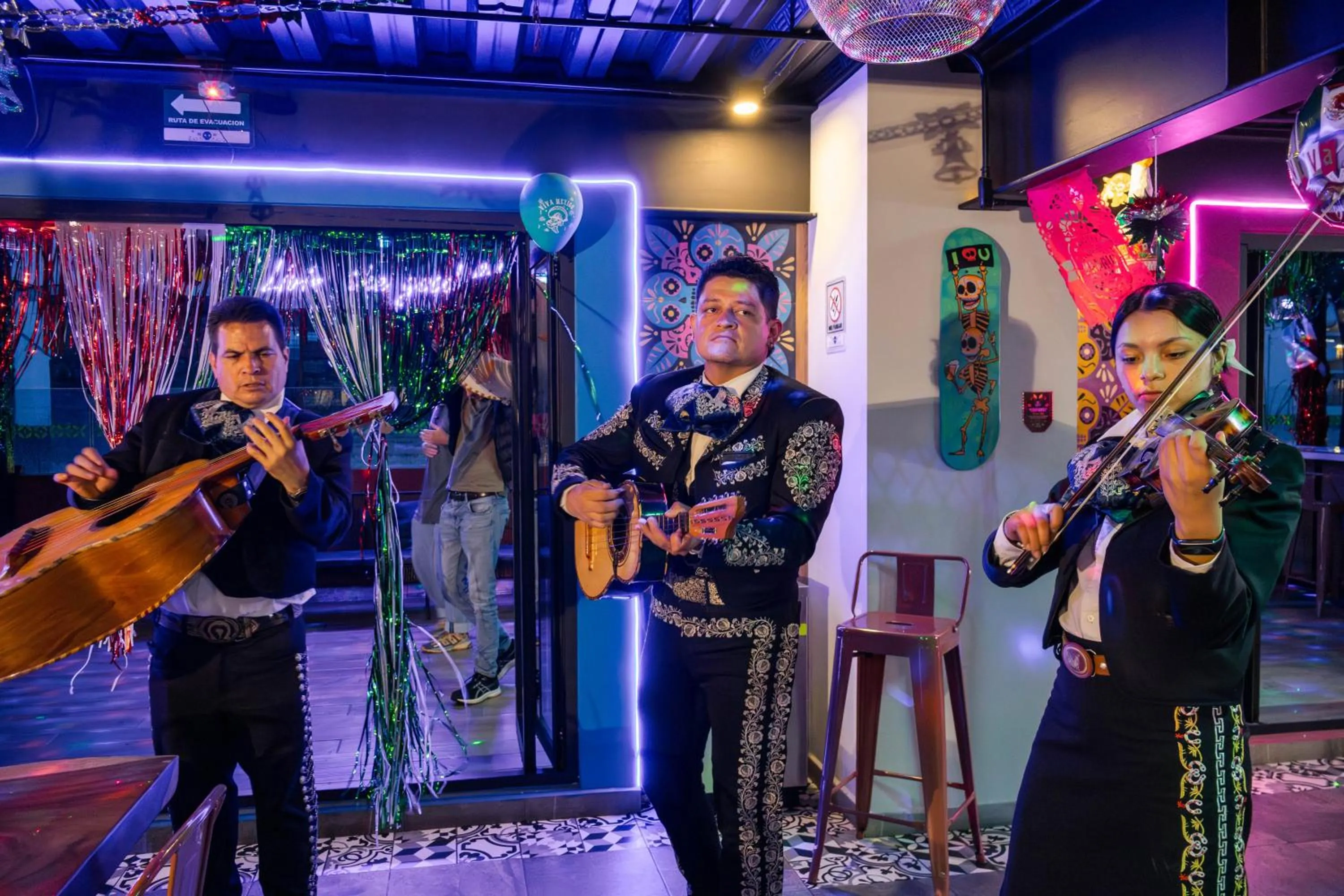 People in Barrio Downtown Mexico City Hostel