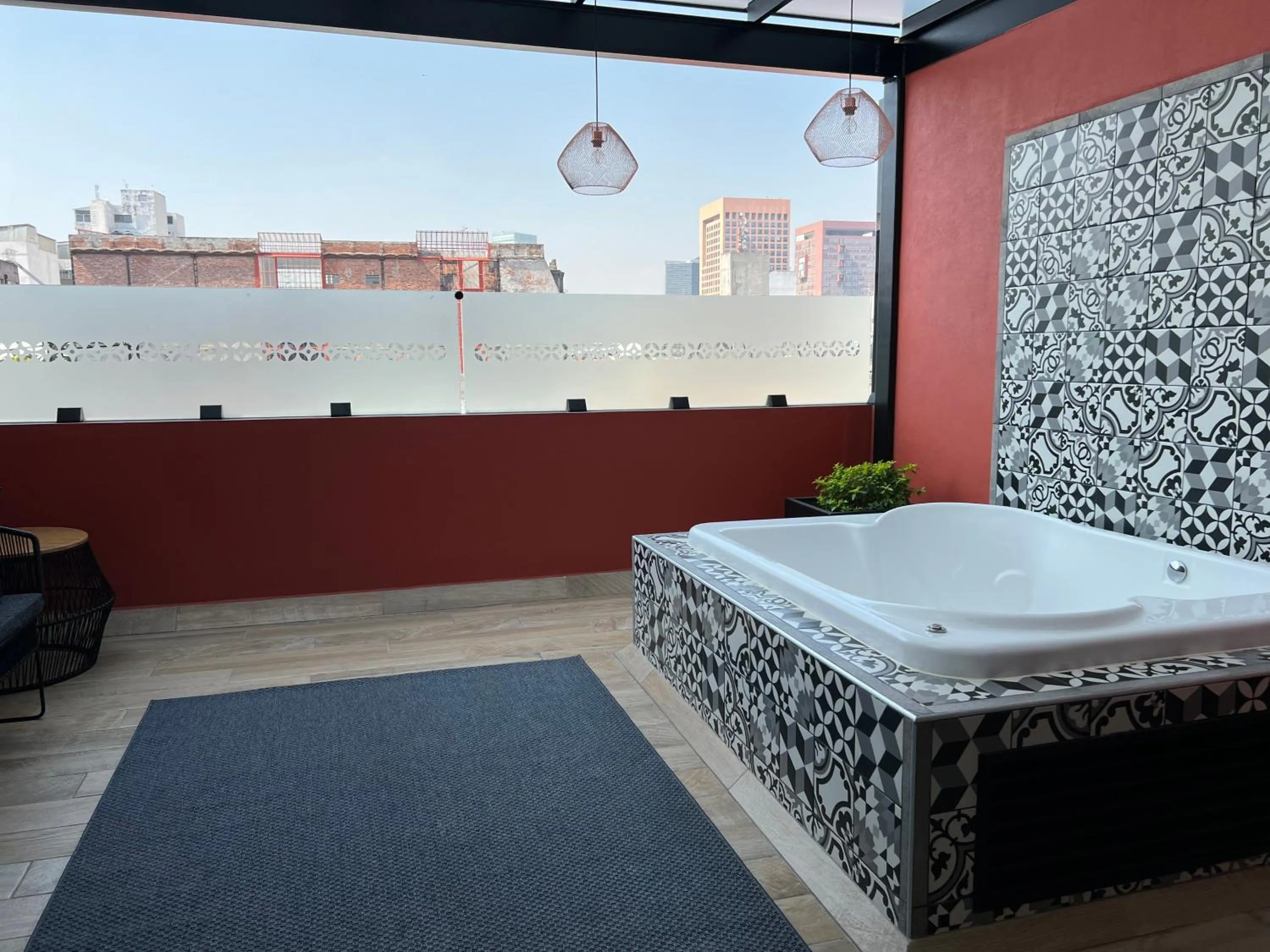 Hot Tub in Barrio Downtown Mexico City Hostel