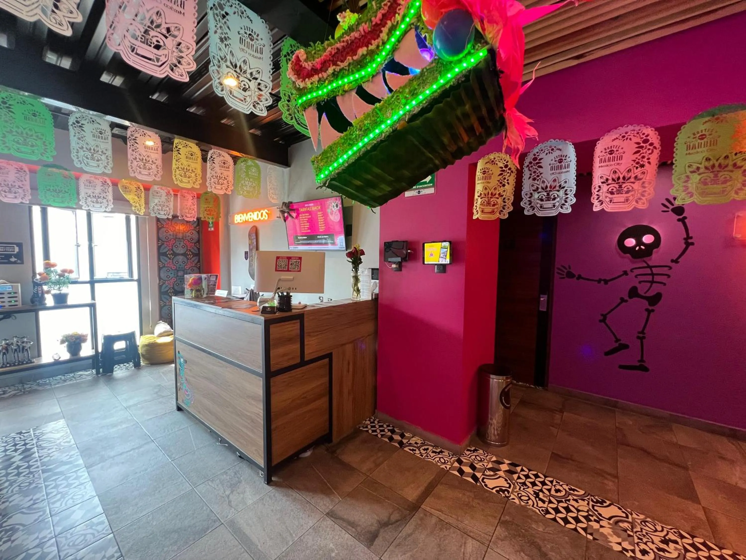 Lobby or reception in Barrio Downtown Mexico City Hostel