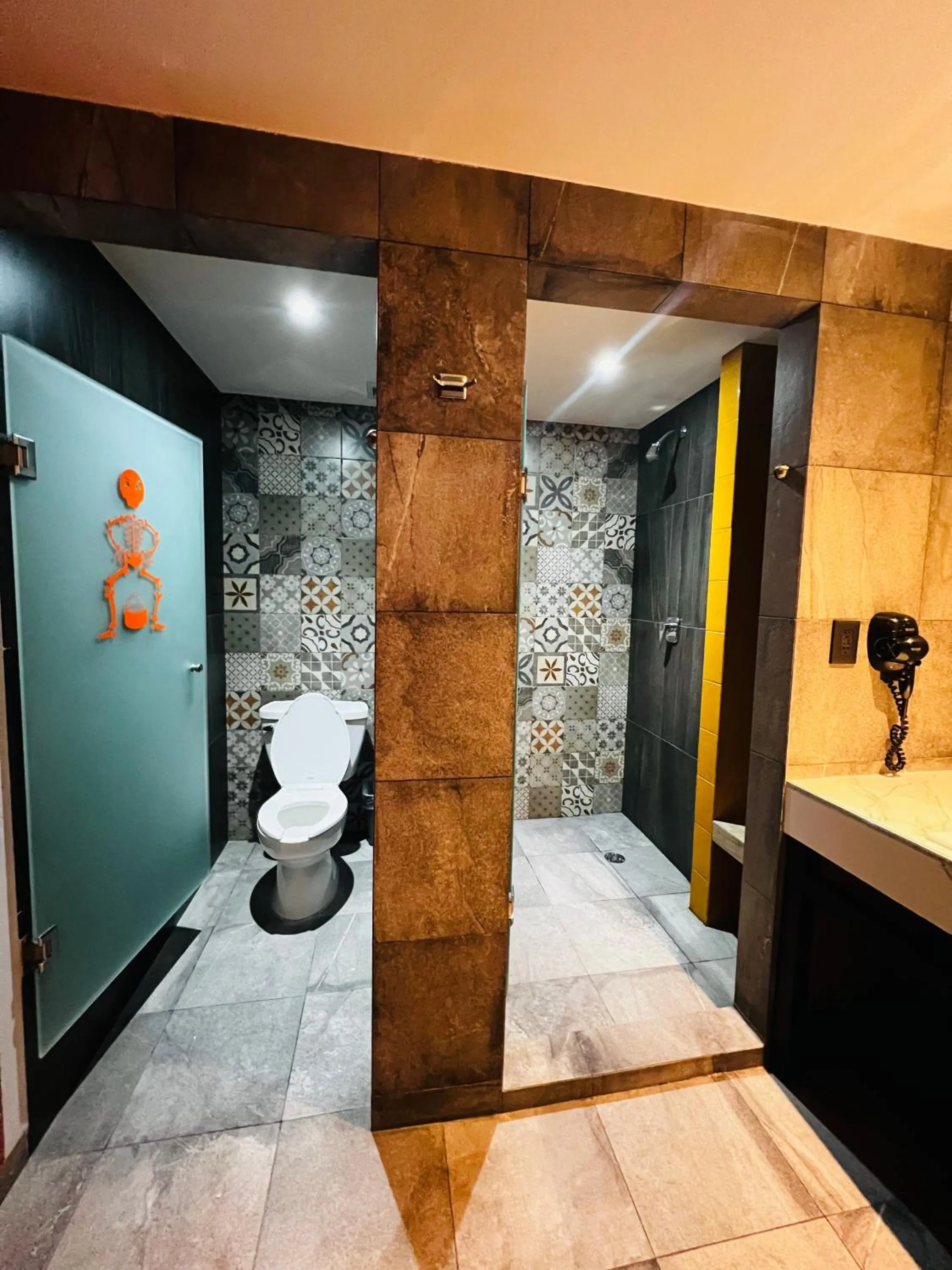 Bathroom in Barrio Downtown Mexico City Hostel