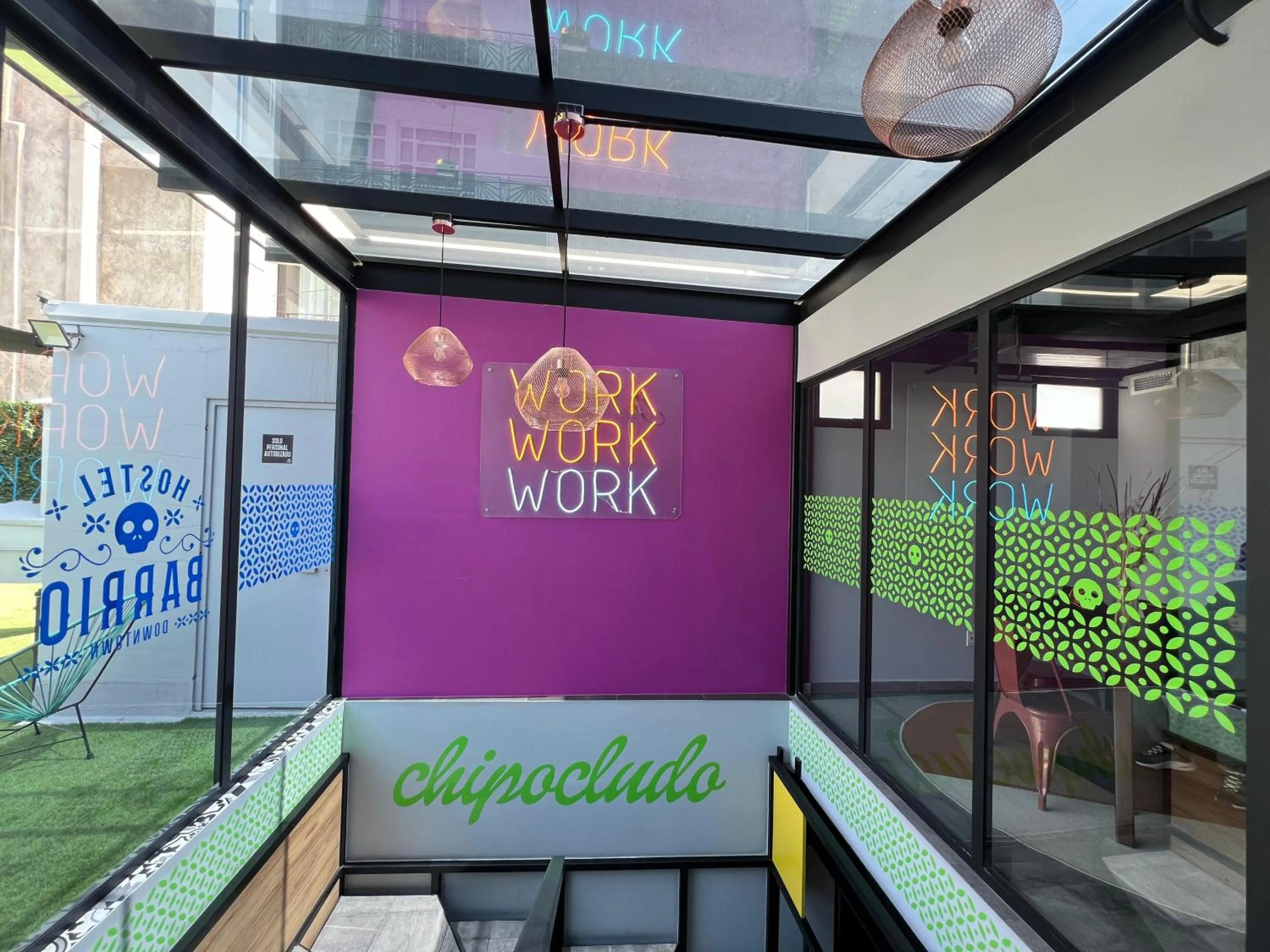 Logo/Certificate/Sign in Barrio Downtown Mexico City Hostel