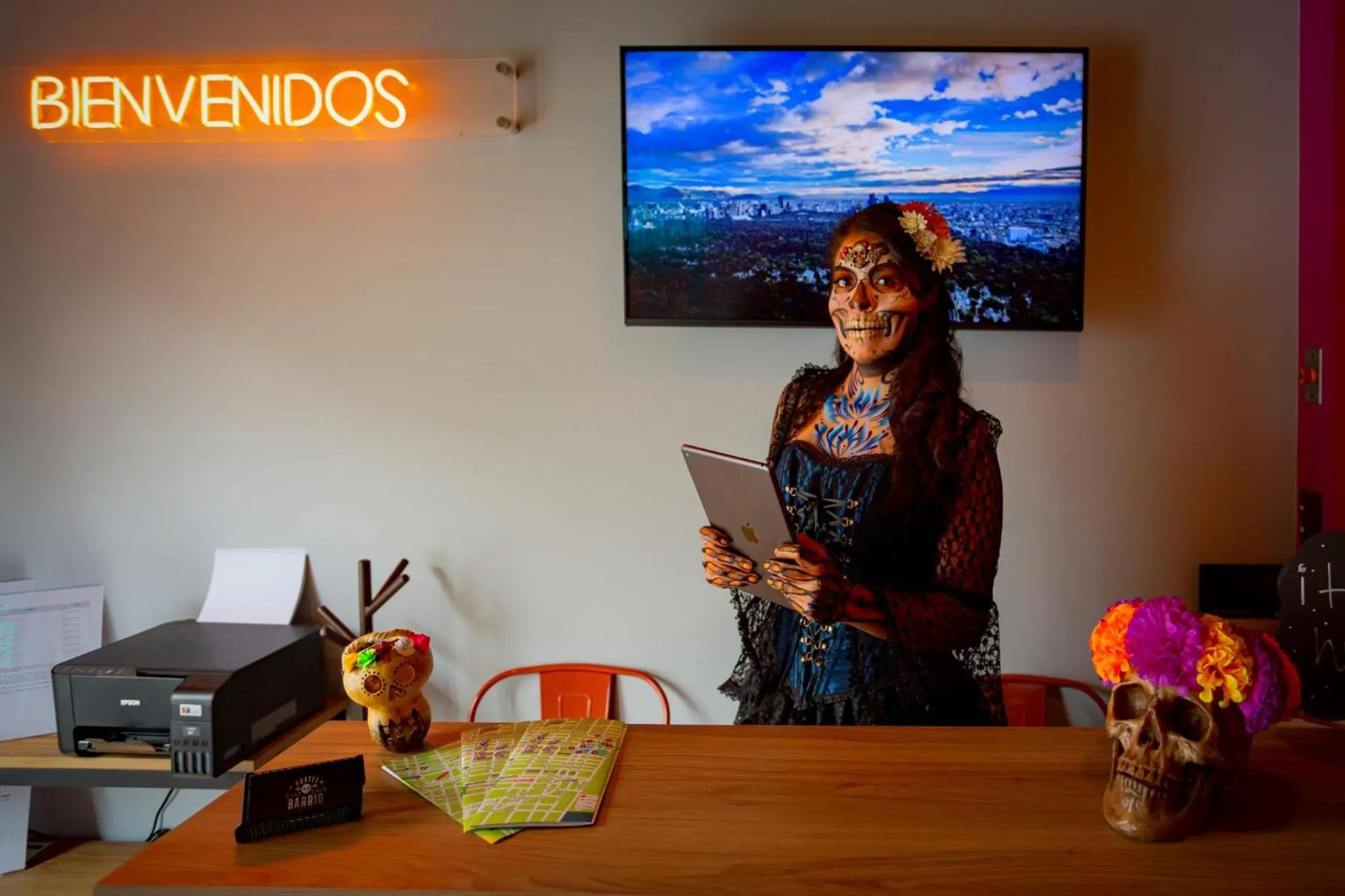 Lobby or reception in Barrio Downtown Mexico City Hostel