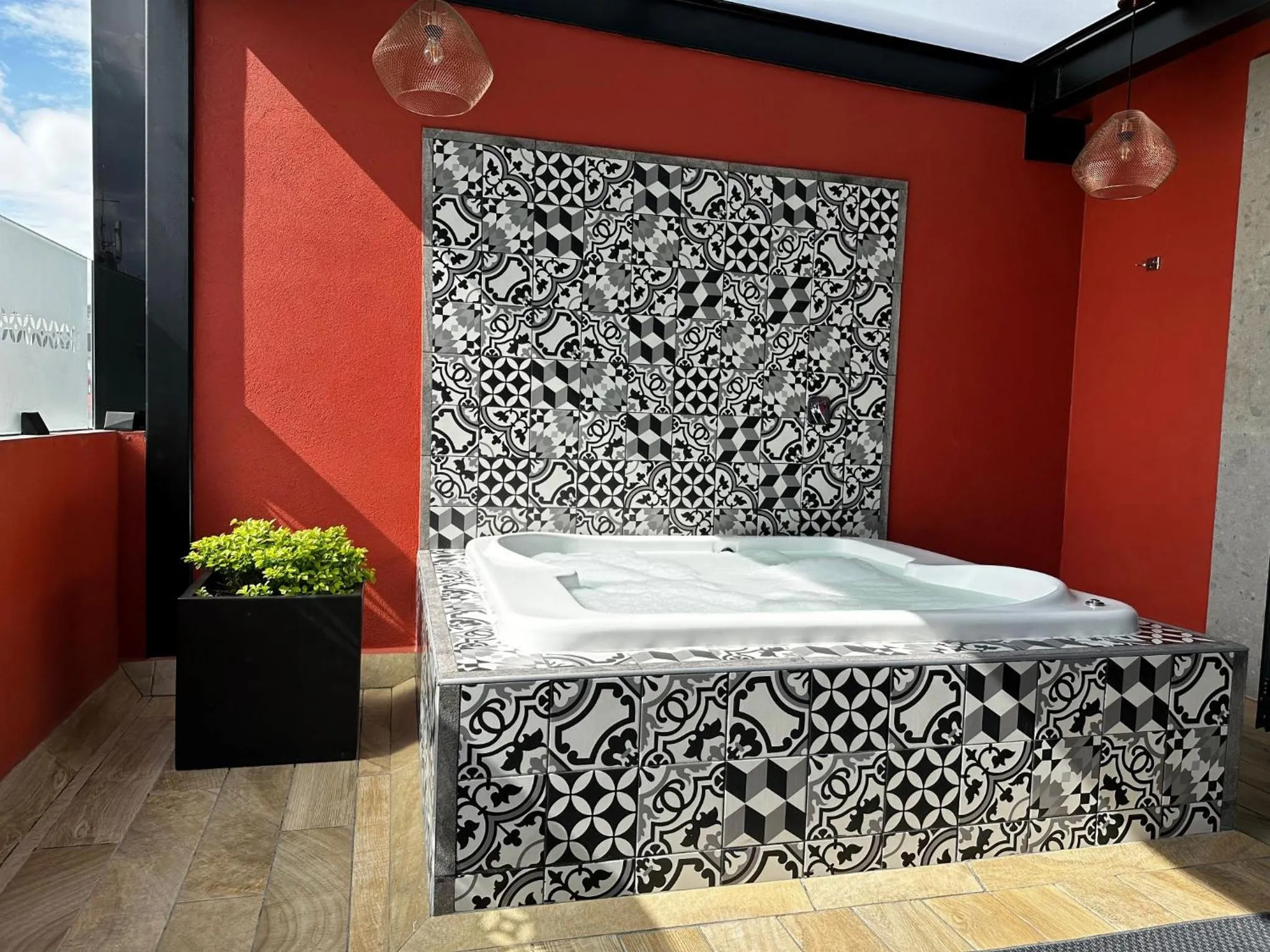 Hot Tub in Barrio Downtown Mexico City Hostel