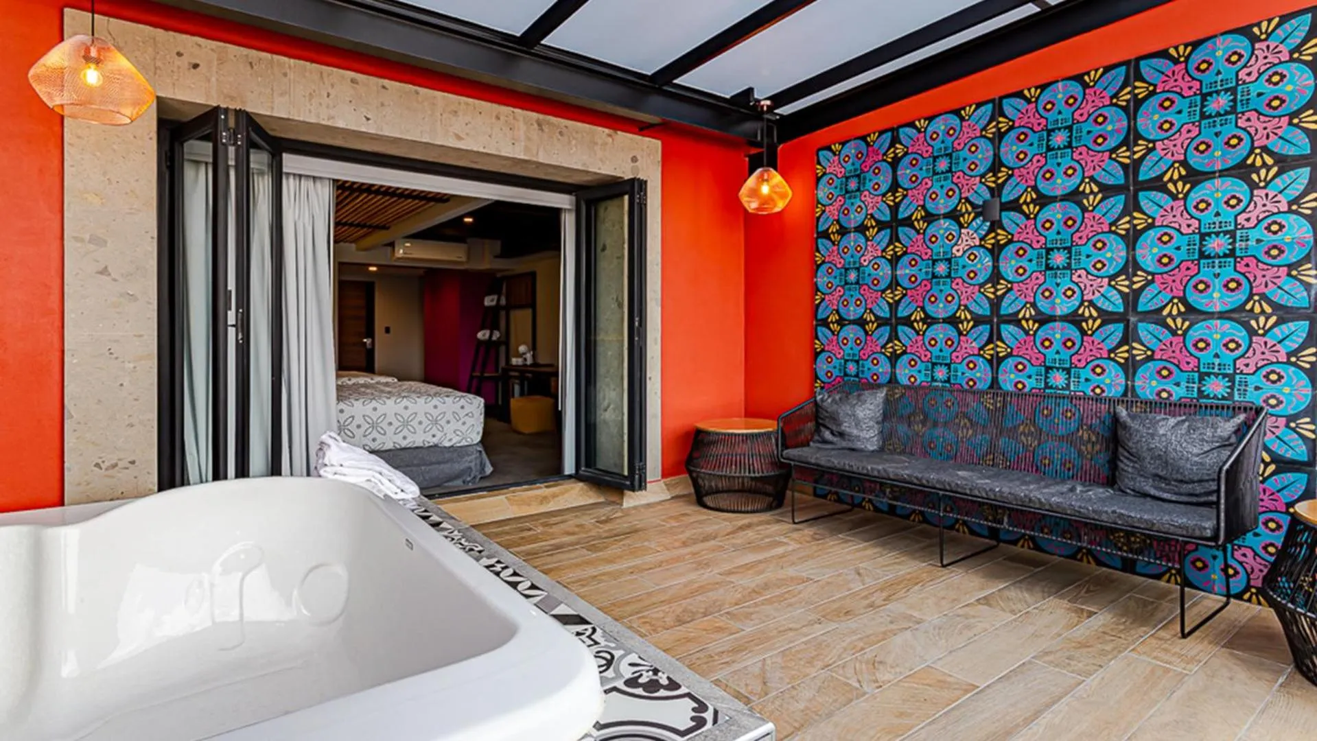 Solarium in Barrio Downtown Mexico City Hostel