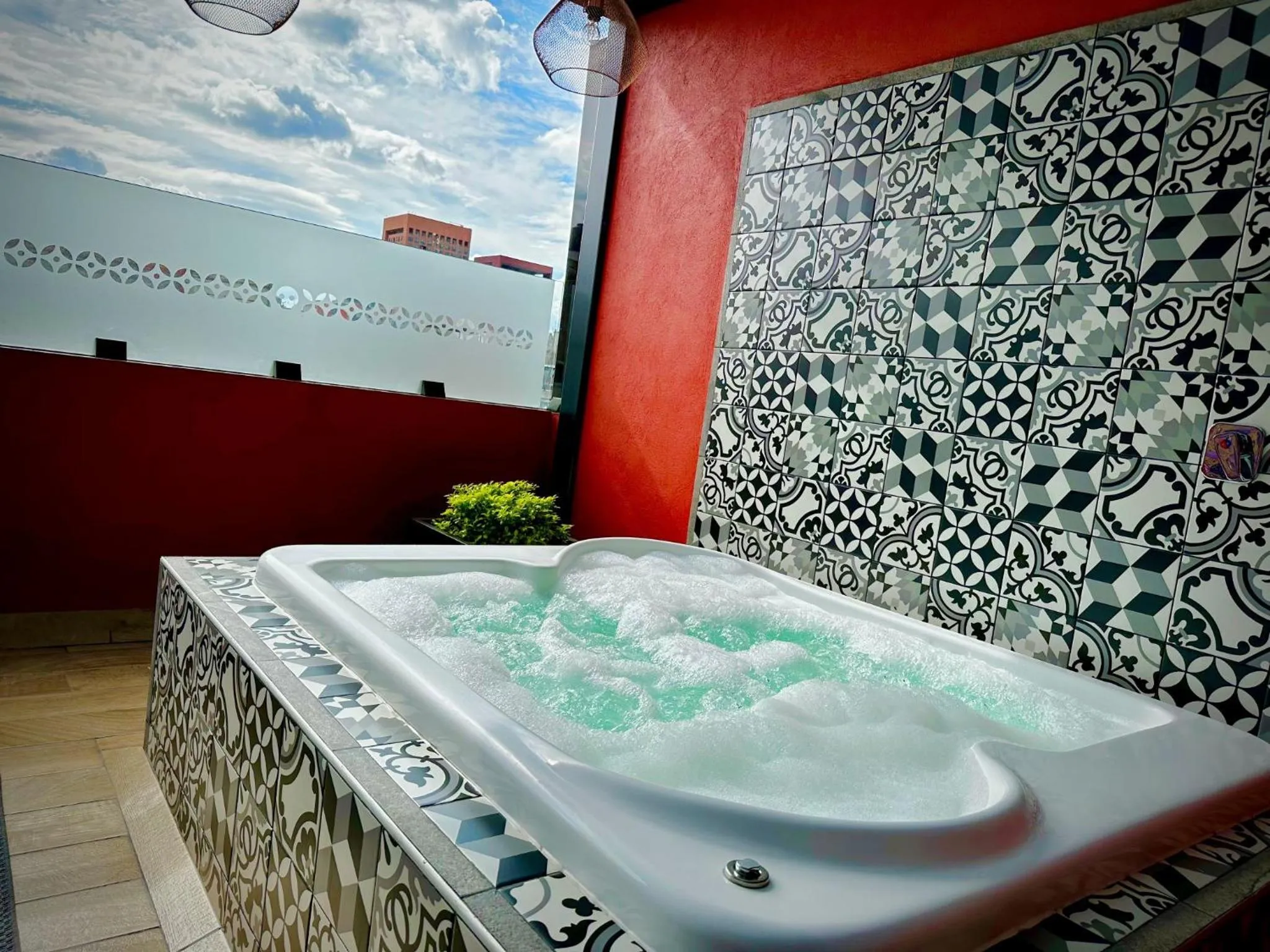 Hot Tub in Barrio Downtown Mexico City Hostel