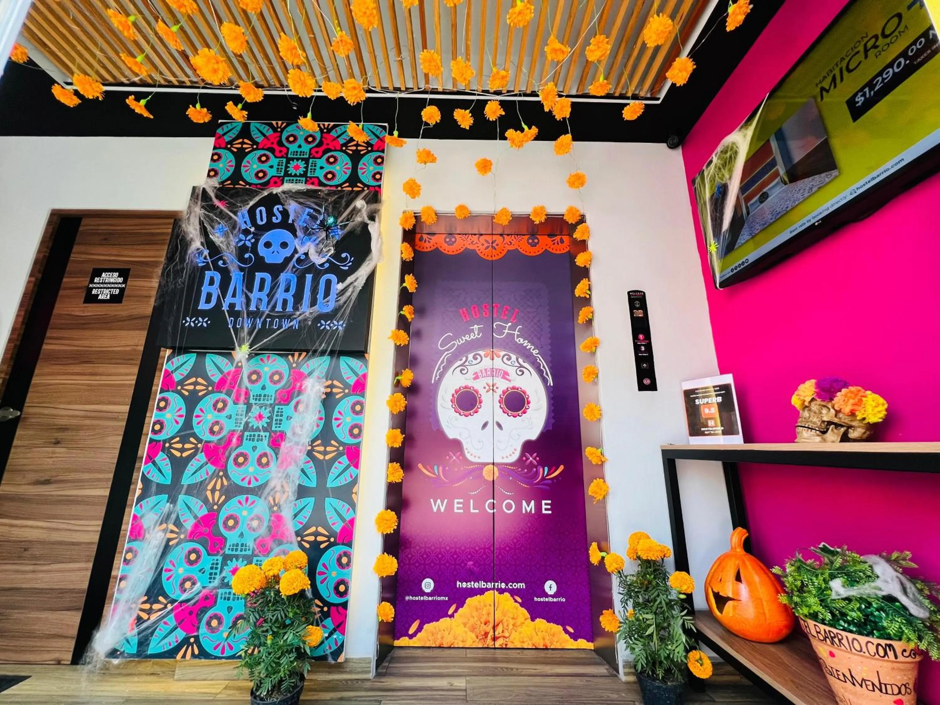 Lobby or reception in Barrio Downtown Mexico City Hostel