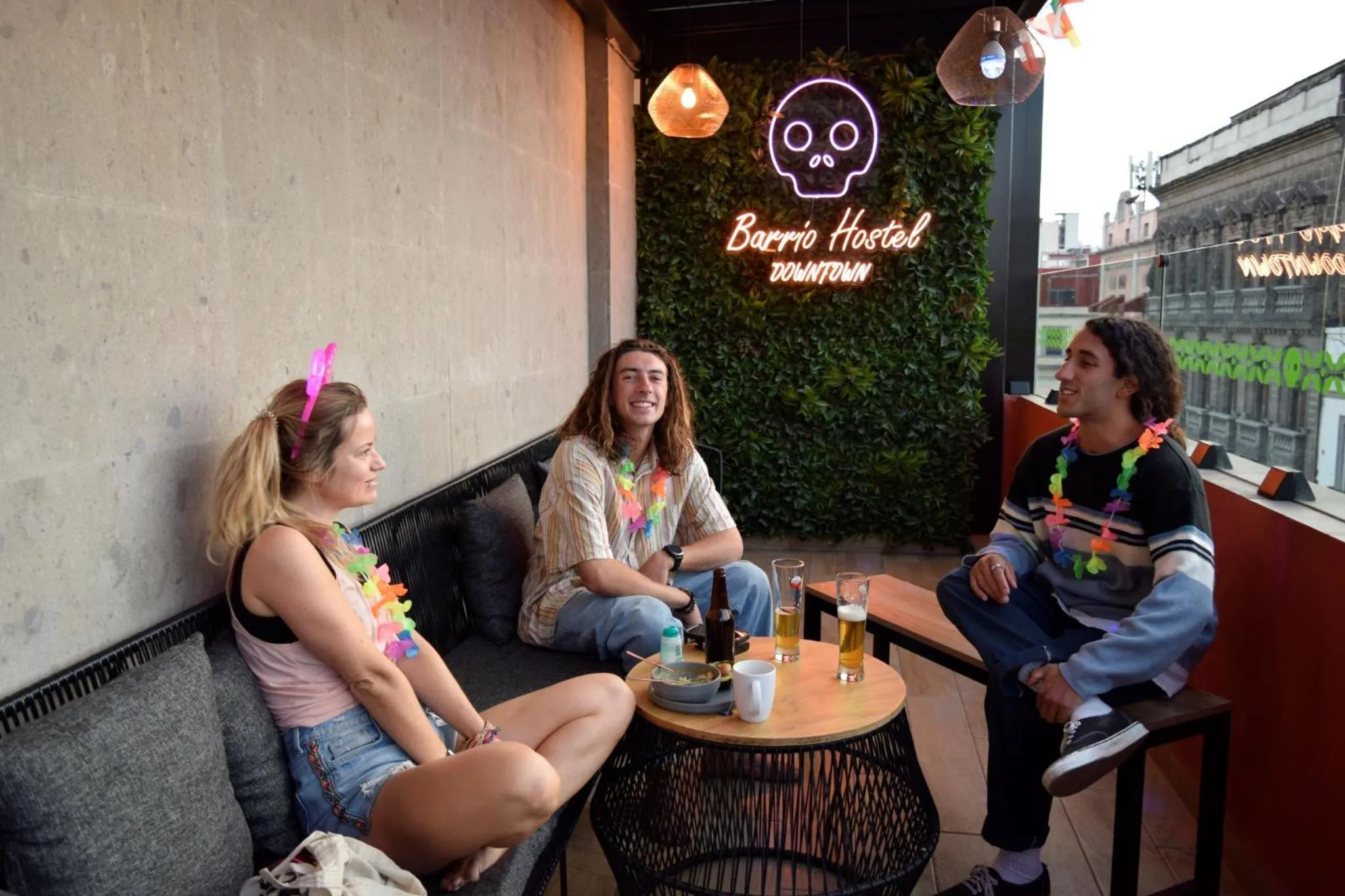 People in Barrio Downtown Mexico City Hostel