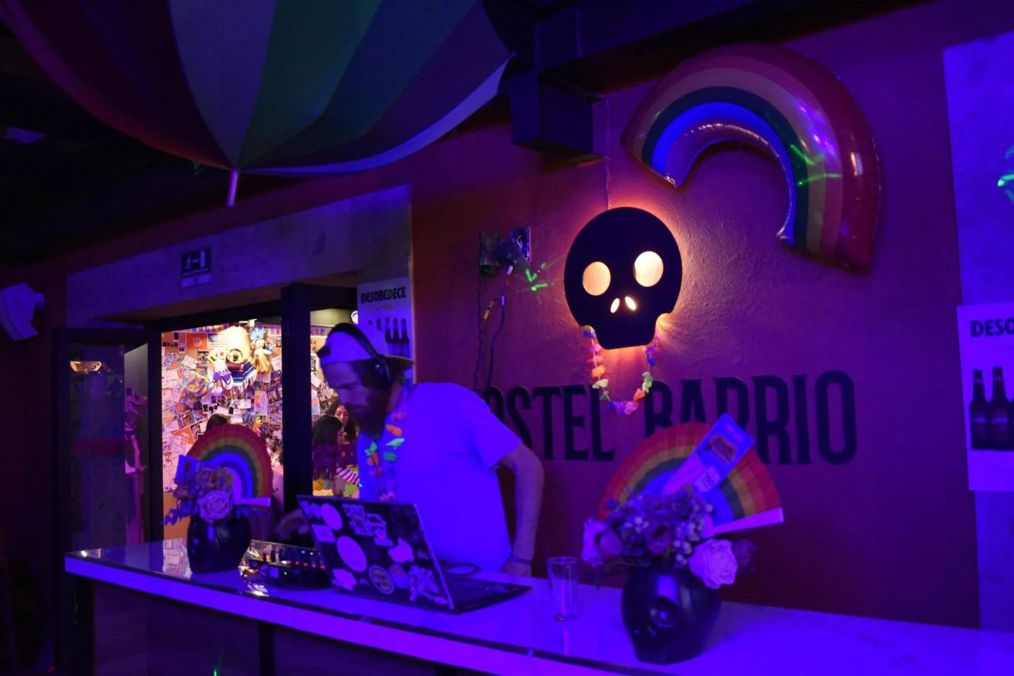 People in Barrio Downtown Mexico City Hostel