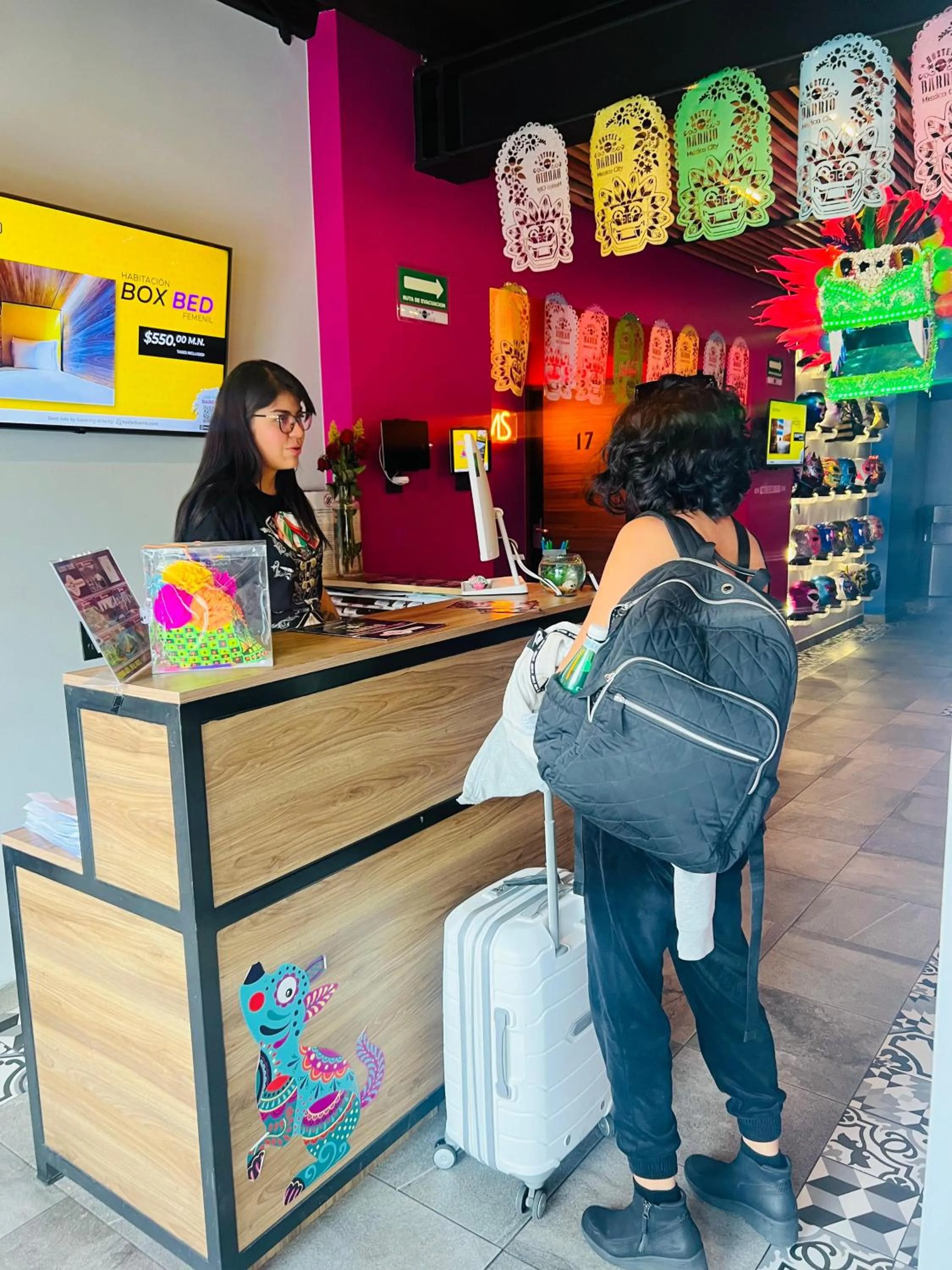 People in Barrio Downtown Mexico City Hostel