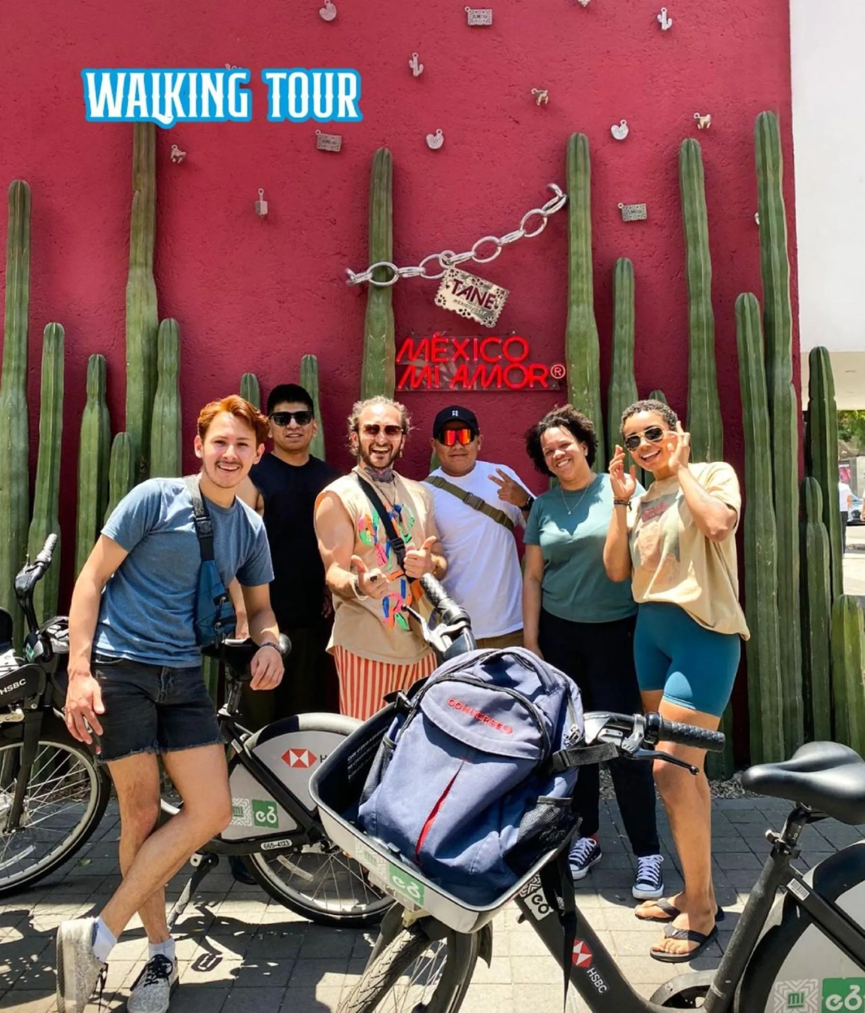 Cycling in Barrio Downtown Mexico City Hostel