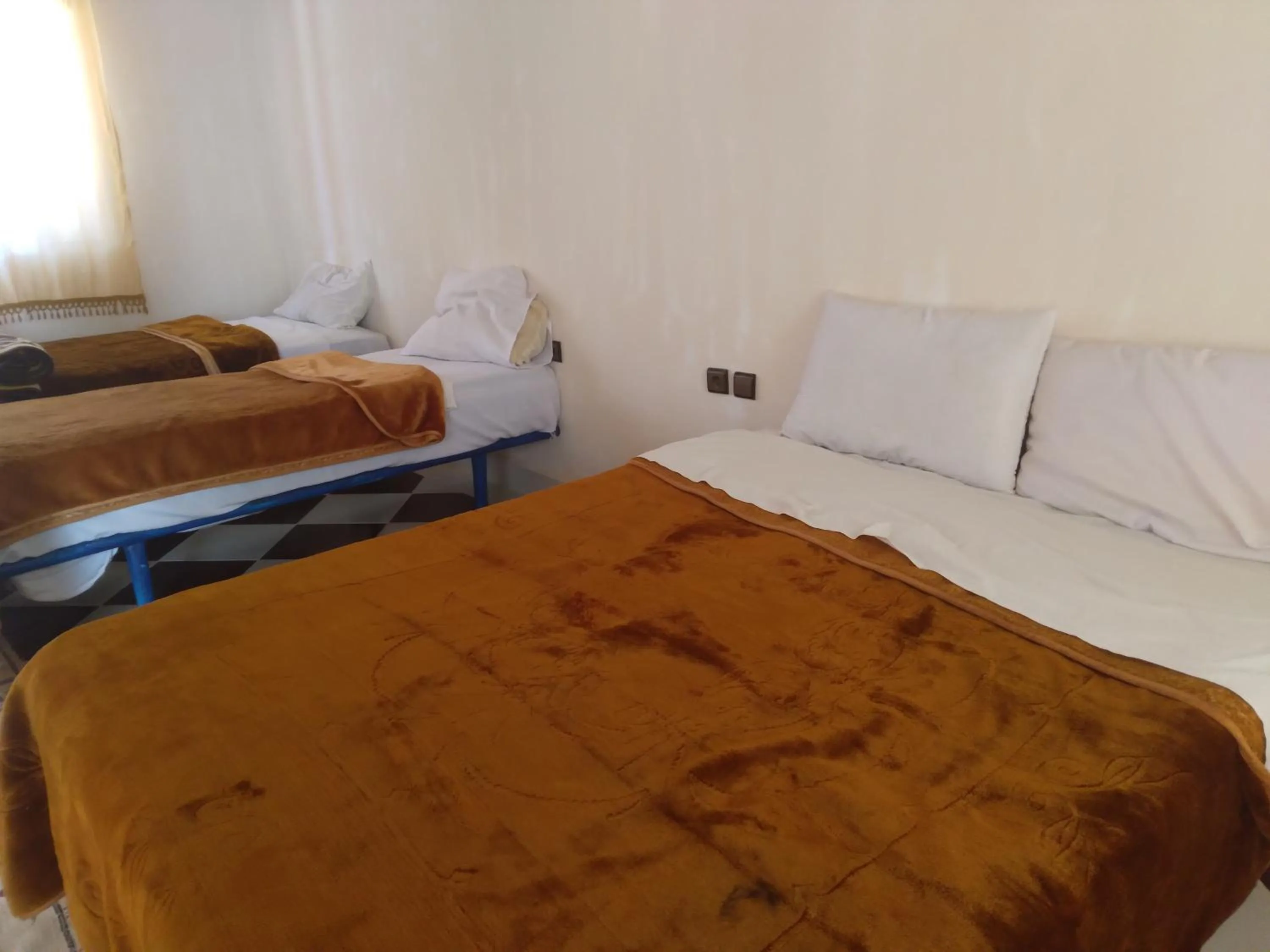 Bed in Hotel et Restaurant Riad Amodou