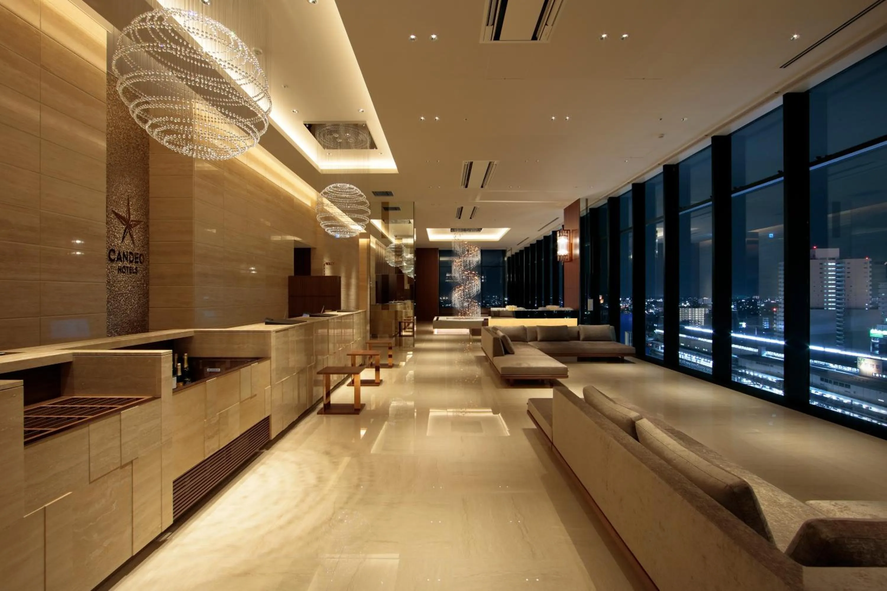 Lobby or reception in Candeo Hotel Utsunomiya
