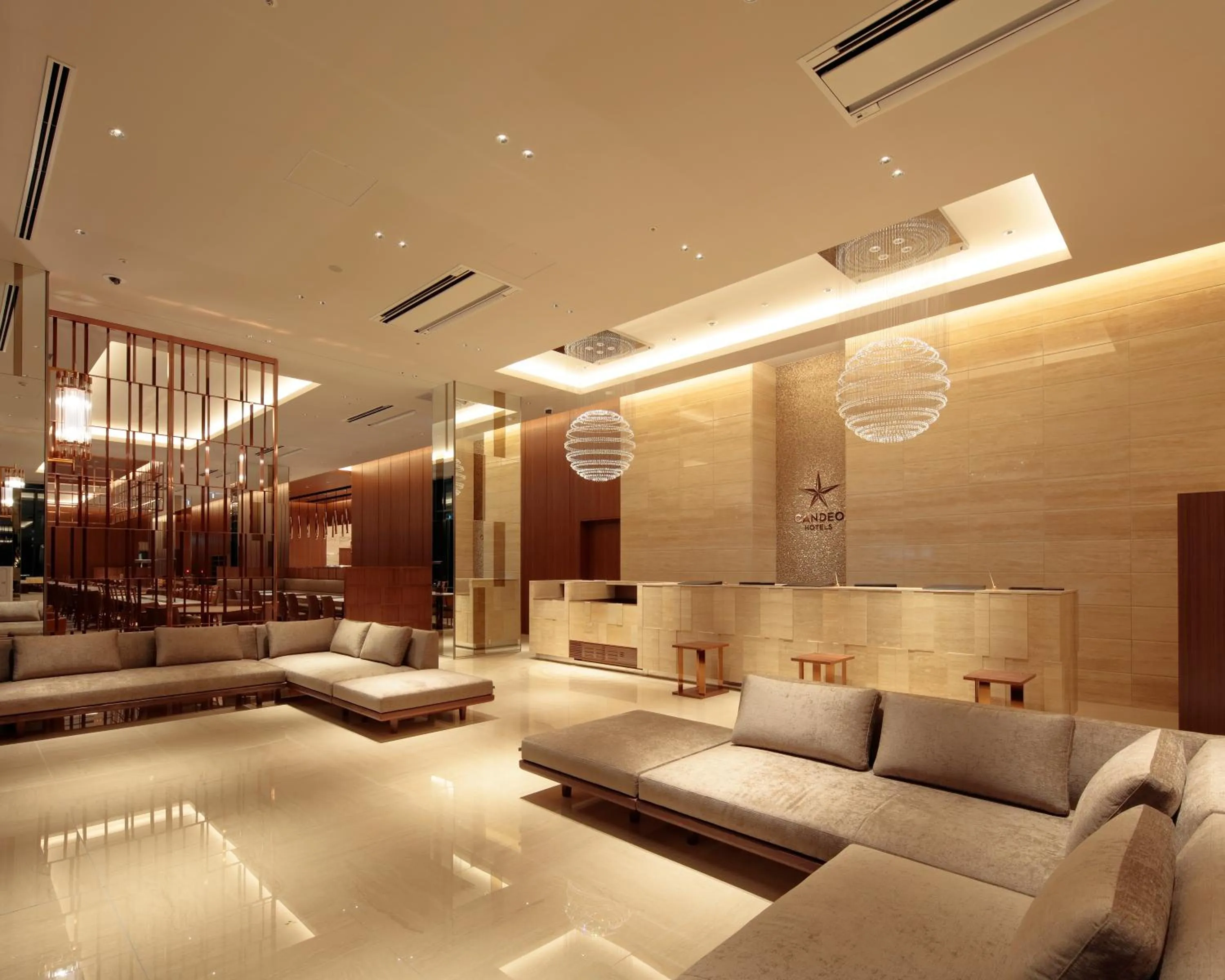 Lobby or reception in Candeo Hotels Utsunomiya