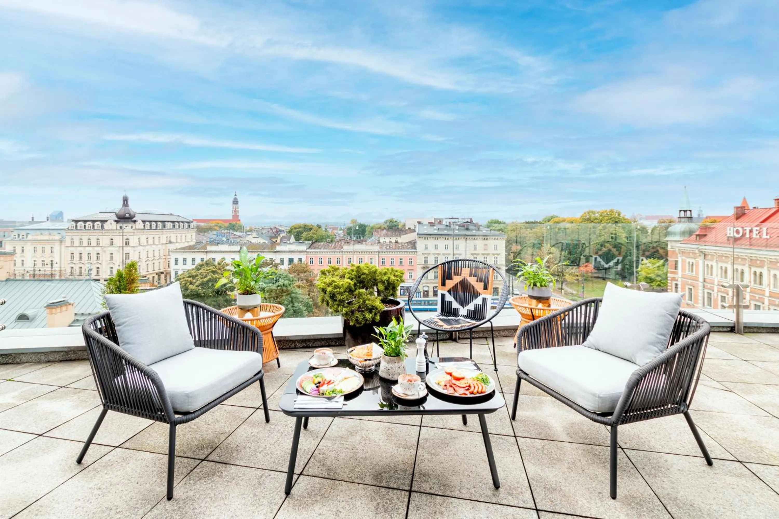 Balcony/Terrace in Vienna House by Wyndham Andel's Cracow