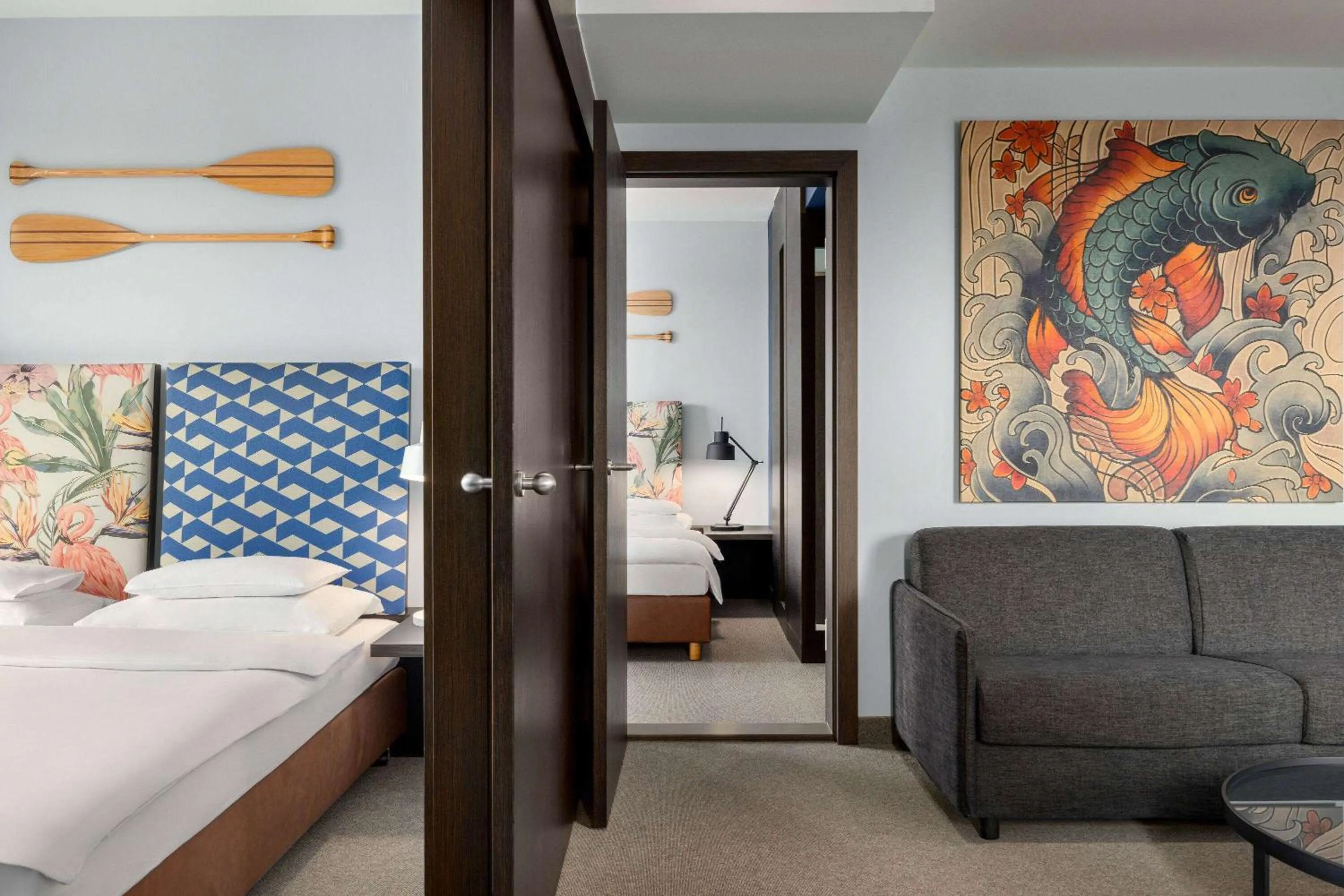 Bed in Vienna House by Wyndham Andel's Cracow