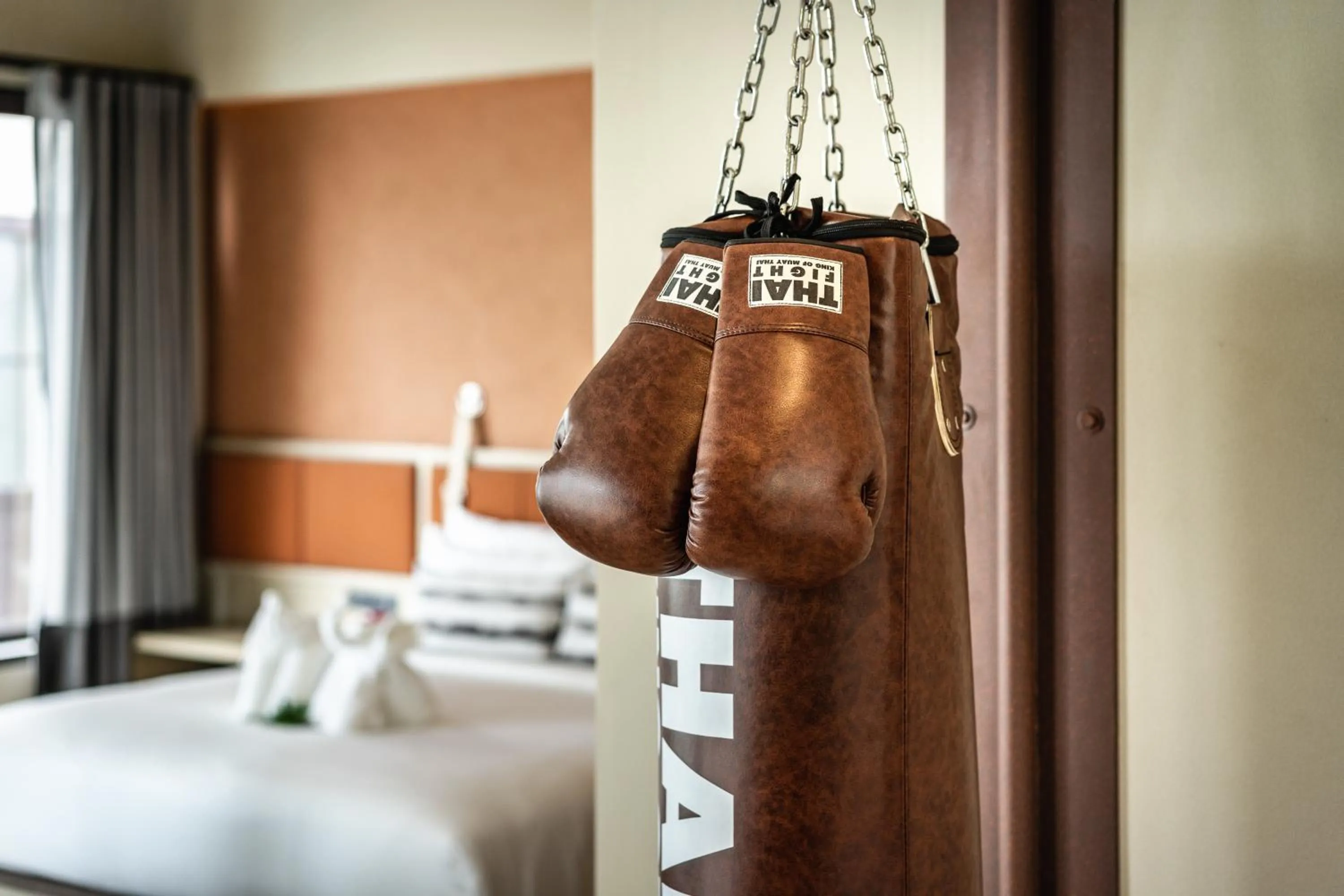 Bedroom, Bed in Thai Fight Hotel