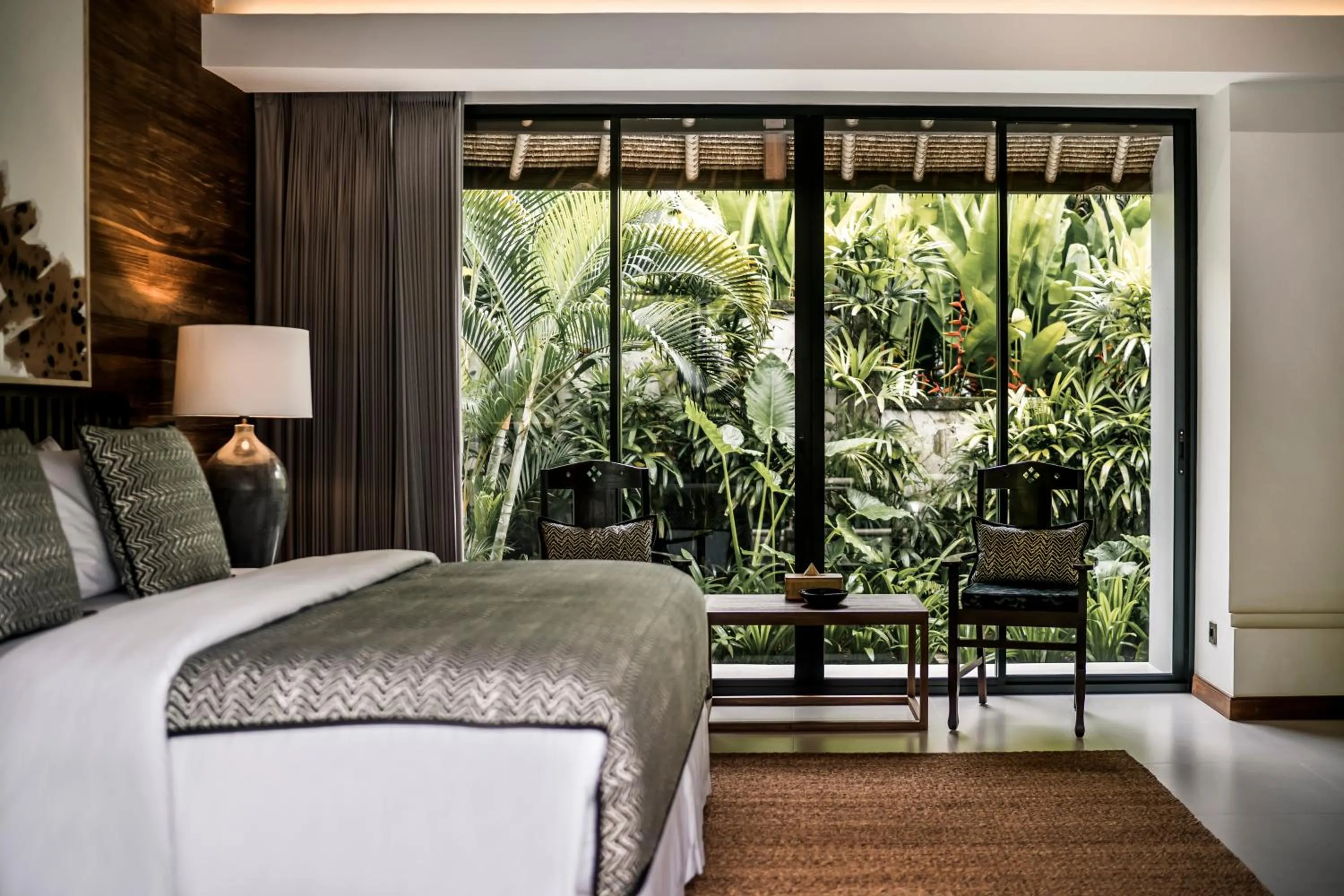 Seating area, Bed in Kharista Villas & Retreat by Ekosistem