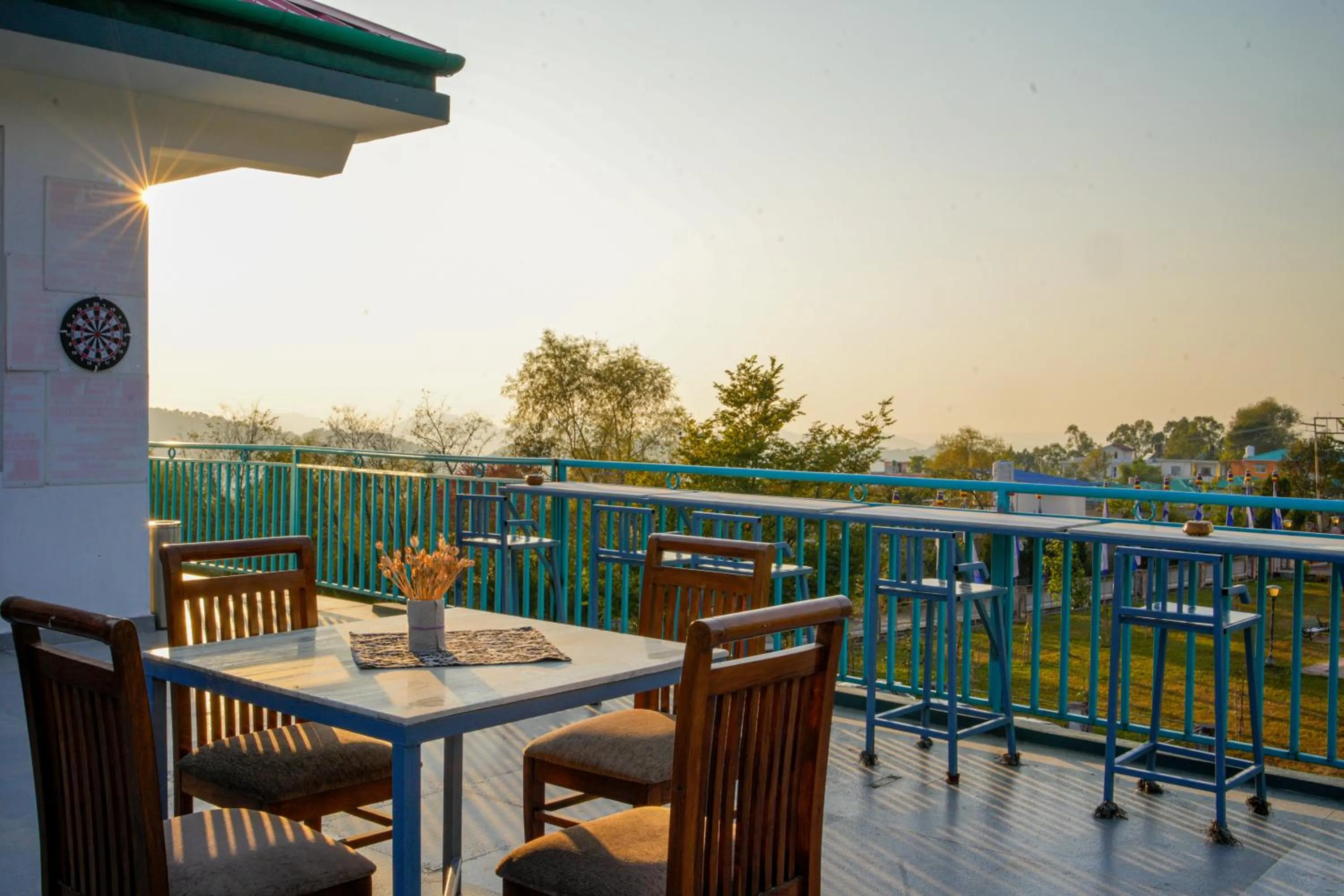 Patio in Chokling ArtHouse - The Treasure of Himalayas