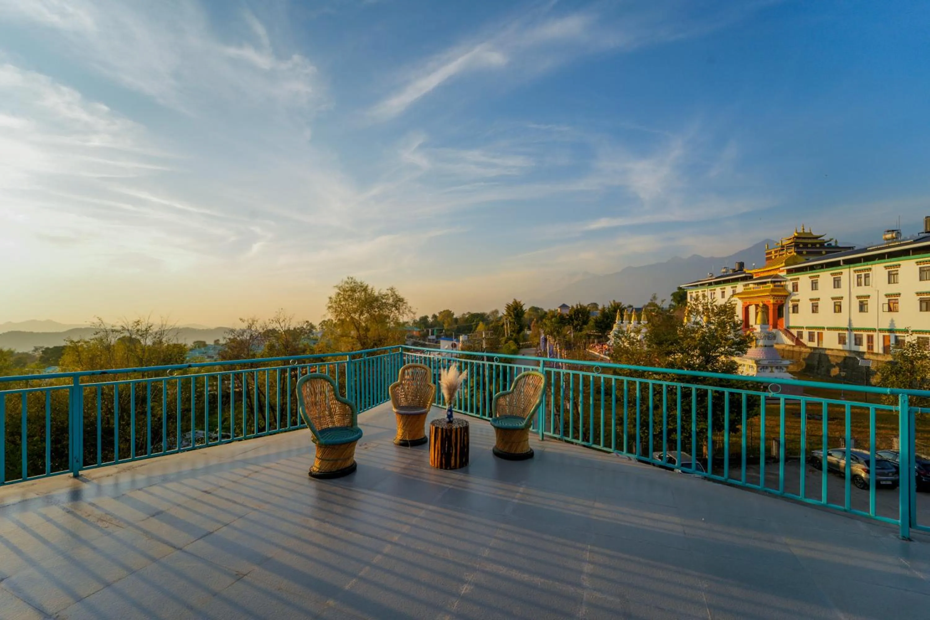 Patio in Chokling ArtHouse - The Treasure of Himalayas