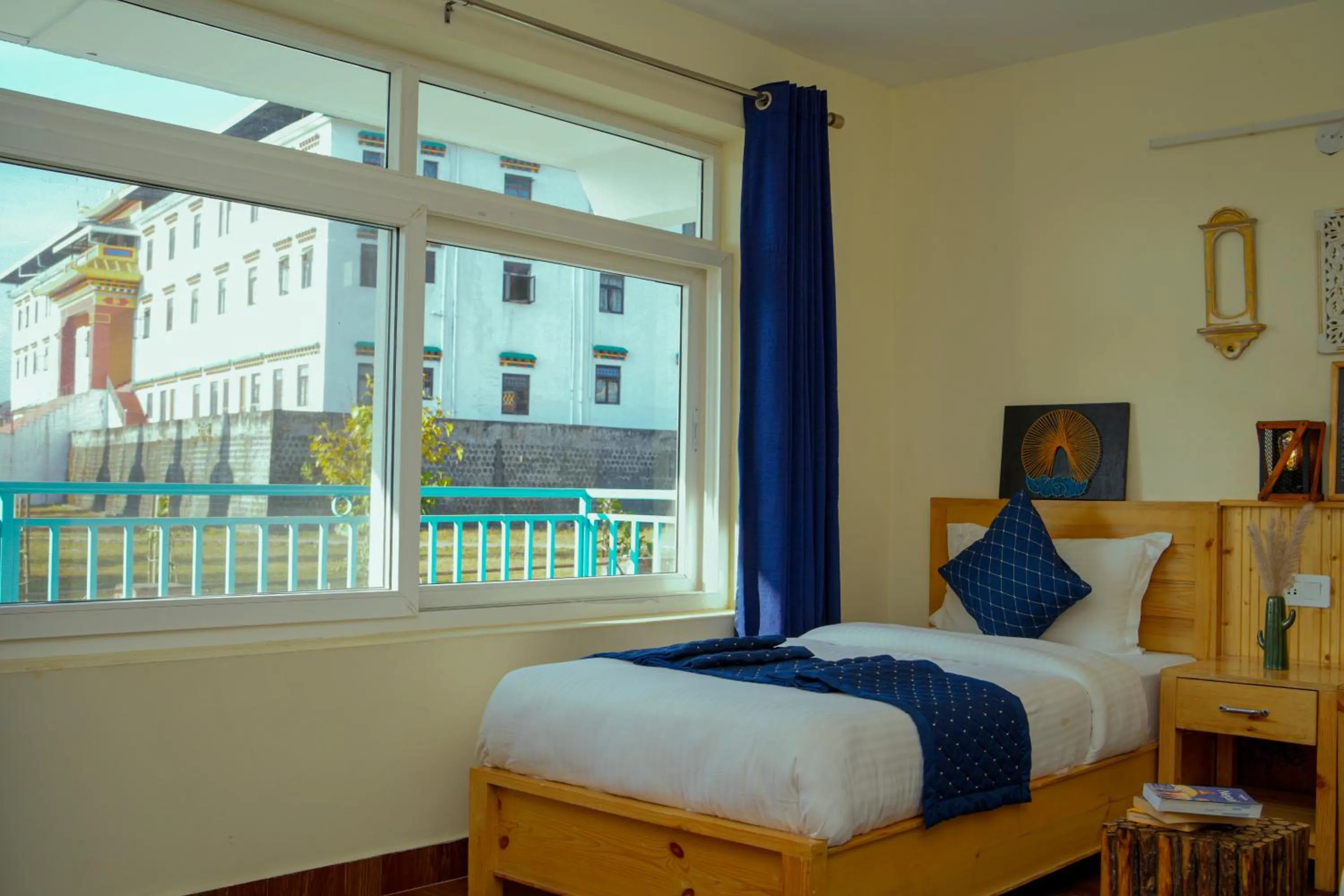 View (from property/room), Bed in Chokling ArtHouse - The Treasure of Himalayas