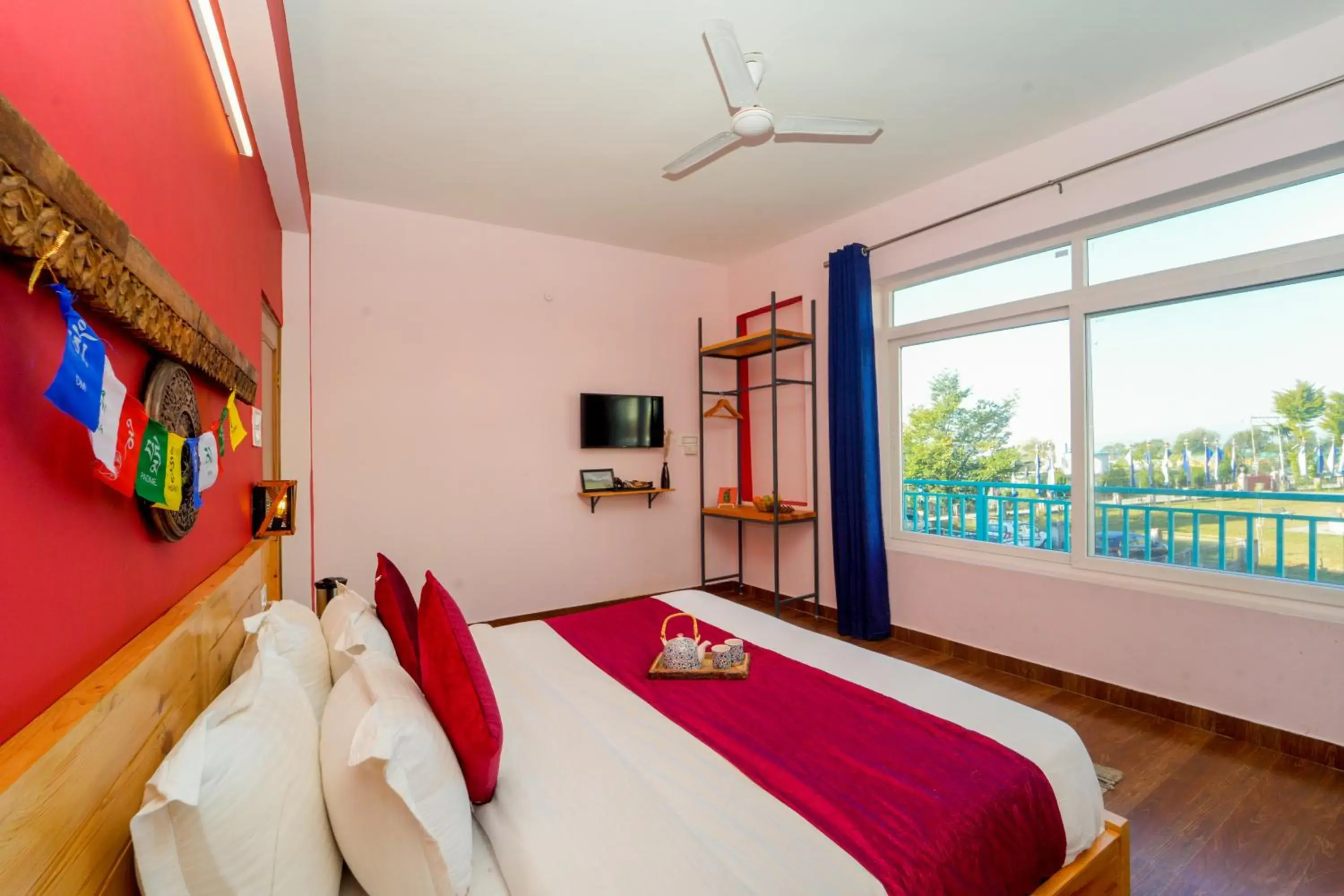 View (from property/room), Bed in Chokling ArtHouse - The Treasure of Himalayas View (from property/room), Bed in Chokling ArtHouse - The Treasure of Himalayas