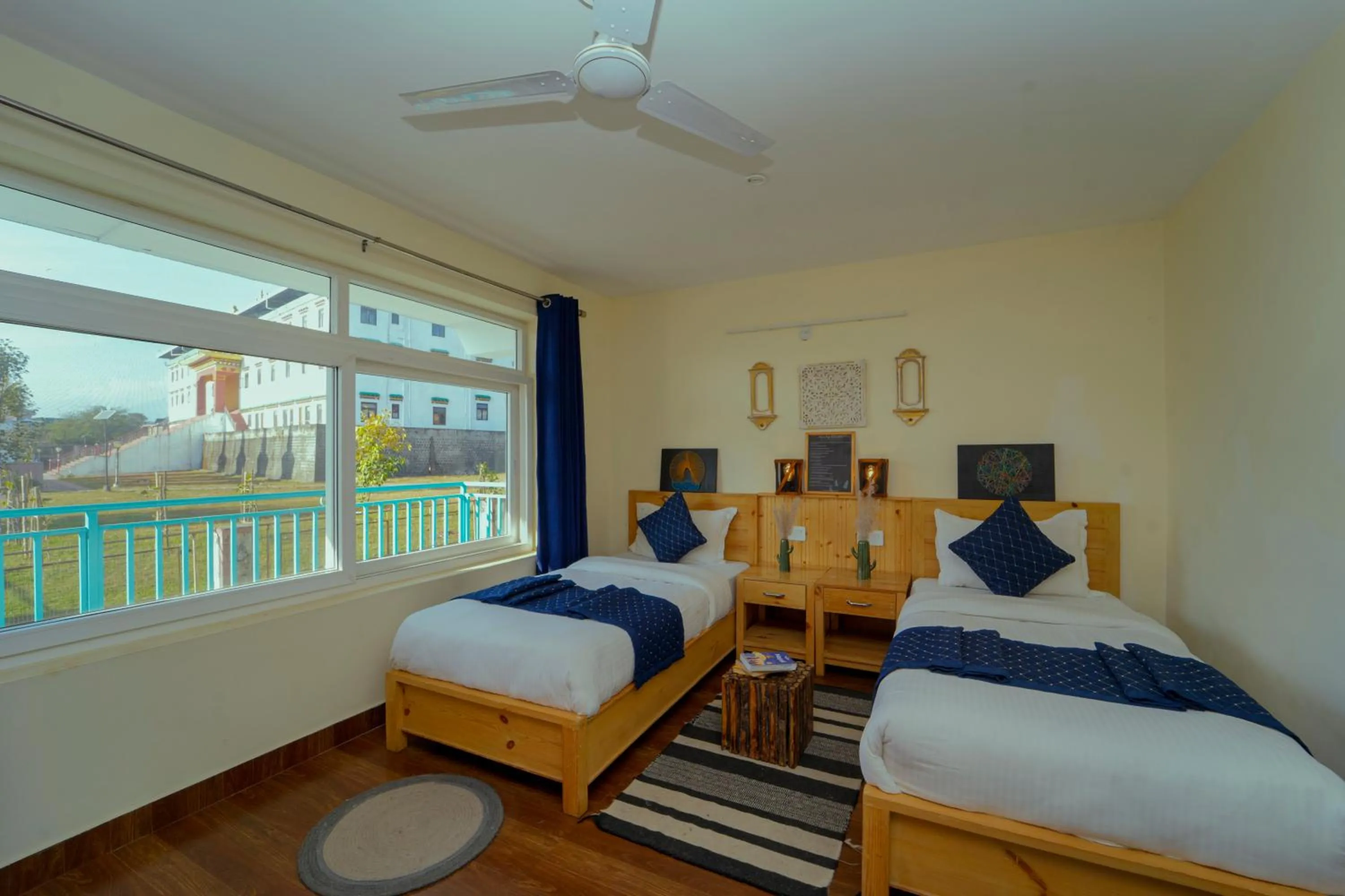 View (from property/room), Bed in Chokling ArtHouse - The Treasure of Himalayas