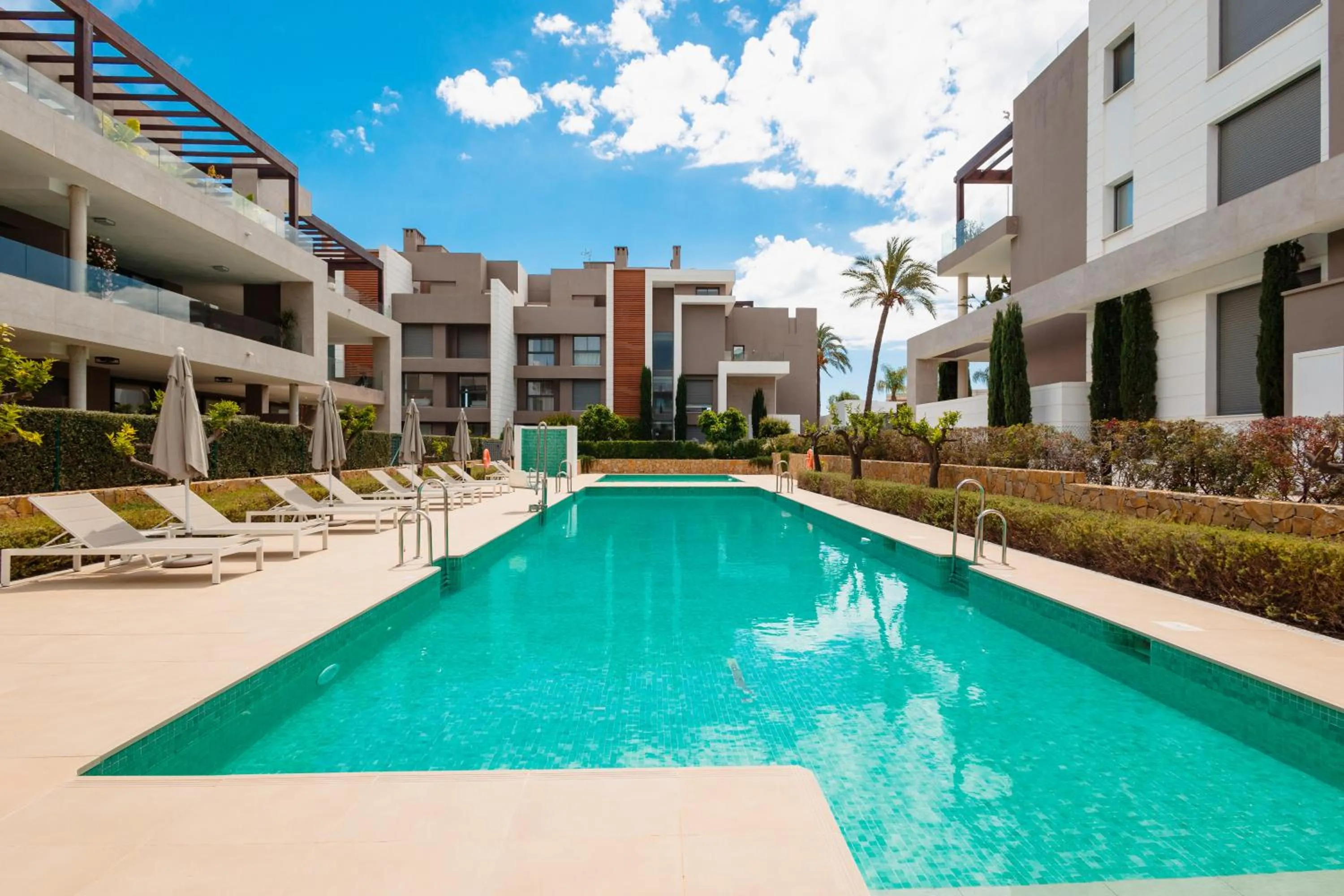 Property building in Luxury holiday apartment with 2 bedrooms in Cancelada