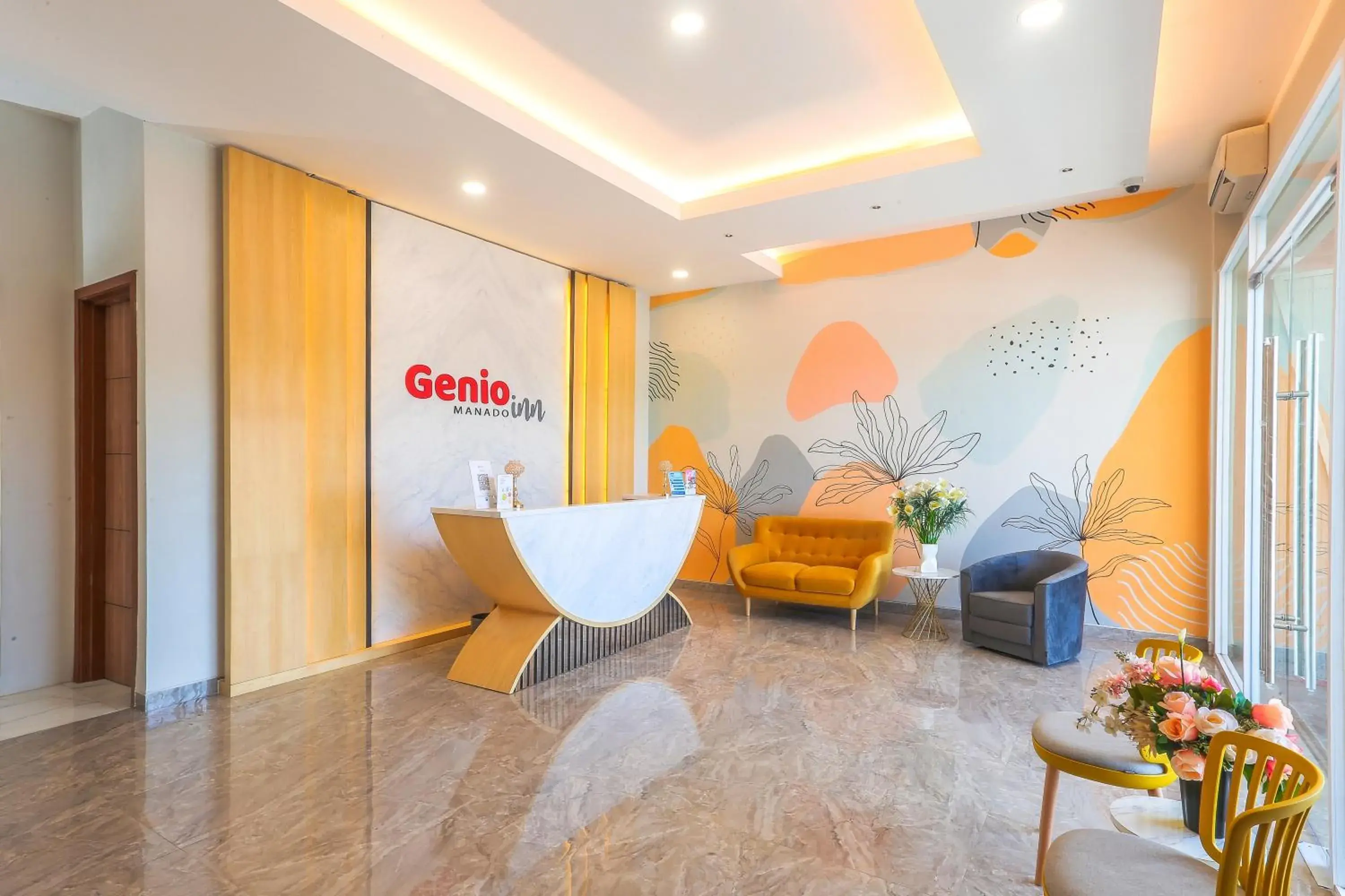 Lobby or reception in Genio Inn - MANTOS Lobby or reception in Genio Inn - MANTOS